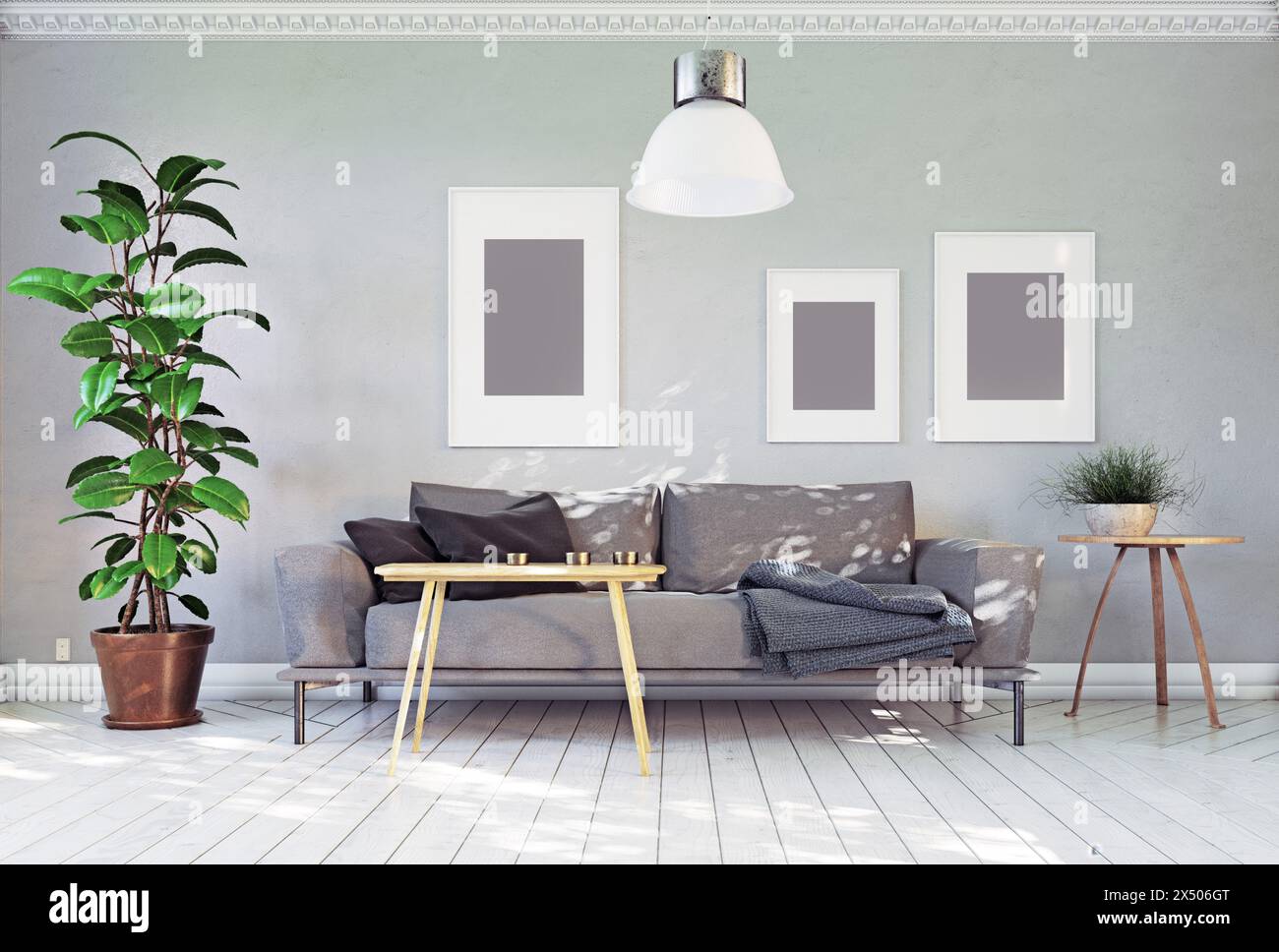 modern living room interior design. Stock Photo