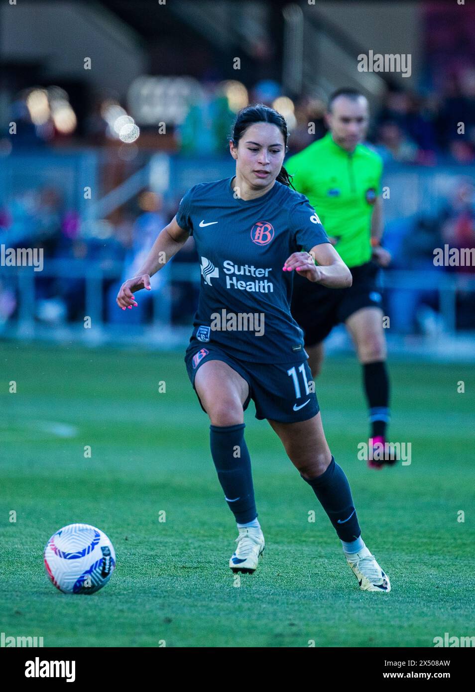 May 05, 2024 San Jose, CA USA Bay FC forward Scarlett Camberos (11)runs