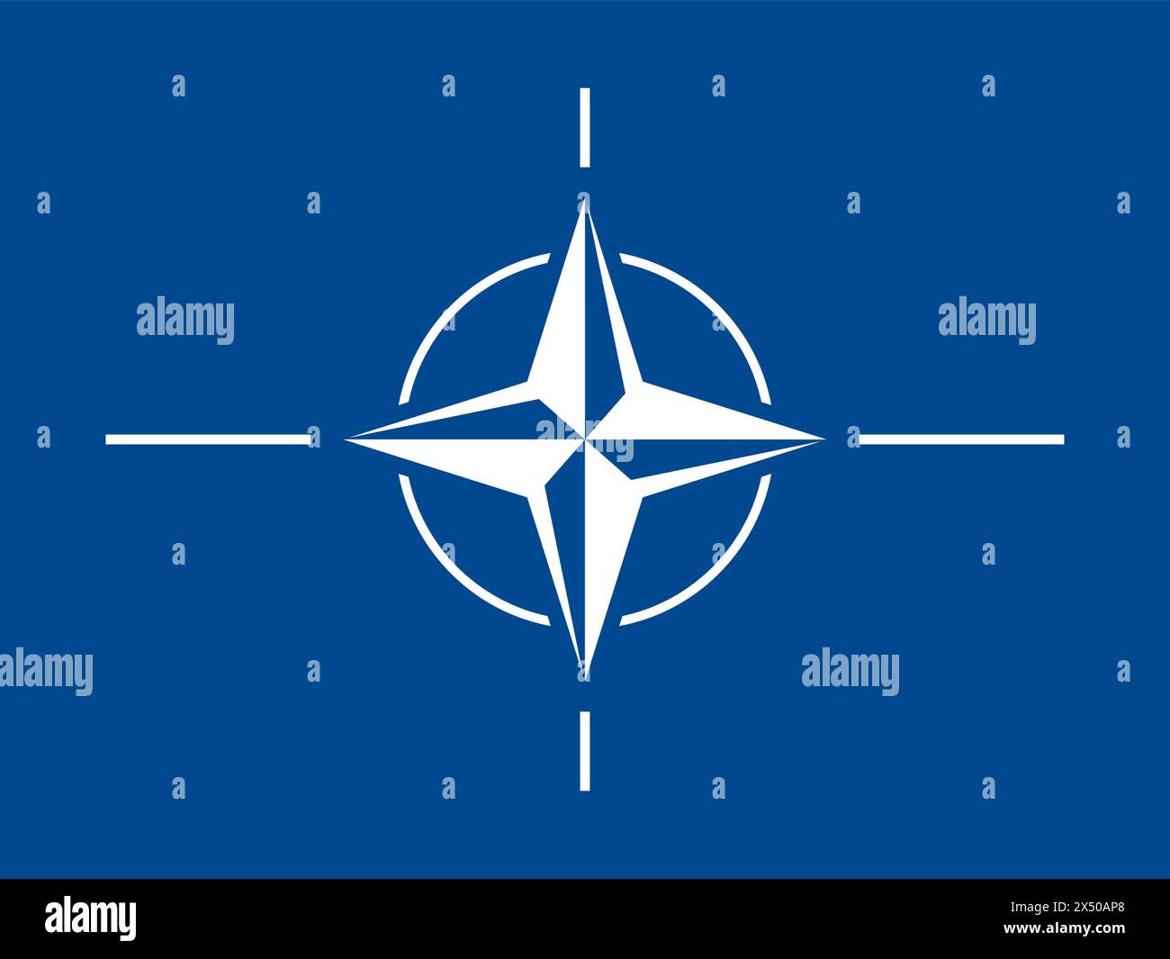 Nato Flag Logo Stock Vector Images Alamy