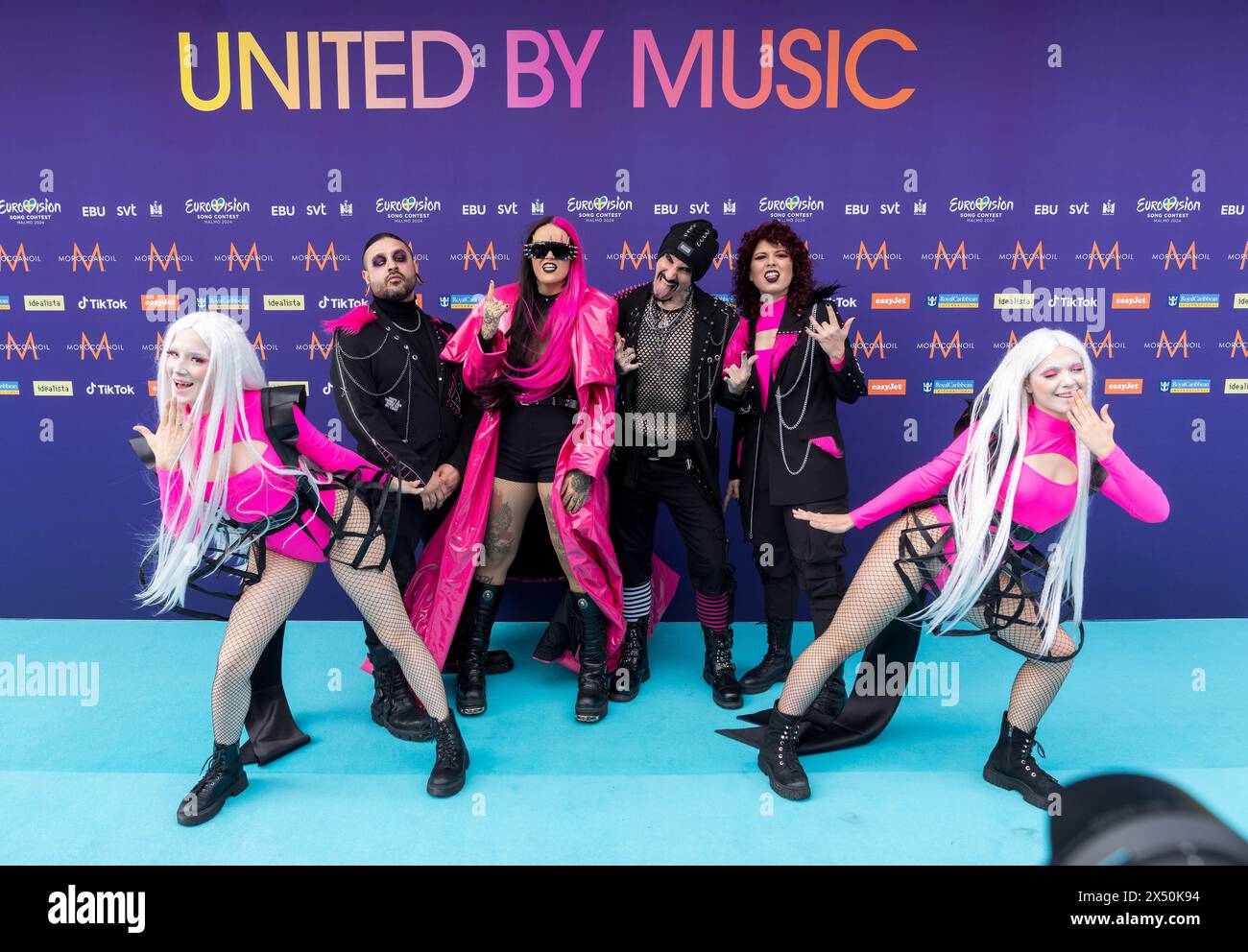 Malmoe, Sweden, 5 May, 2024 MEGARA, San Marino at the Eurovision Song