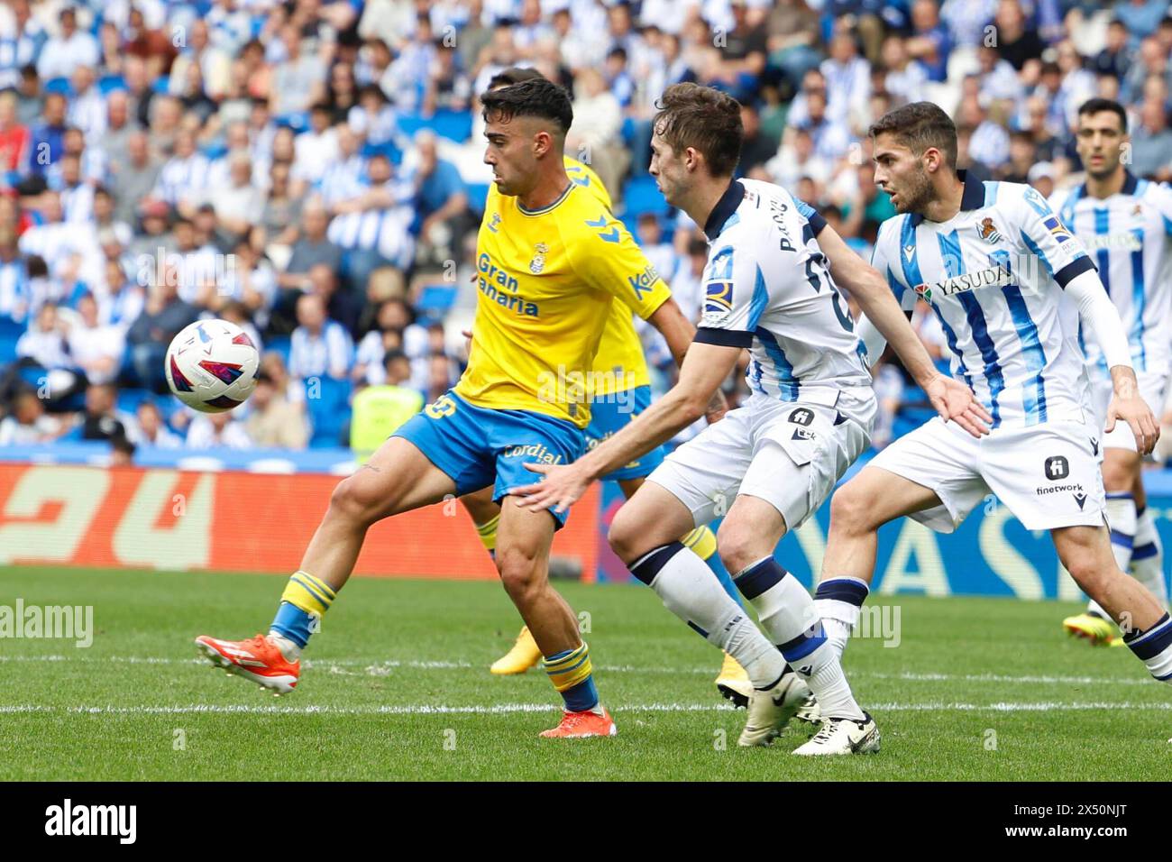 Spain La Liga soccer match Real Sociedad vs Las Palmas at Reale Arena ...