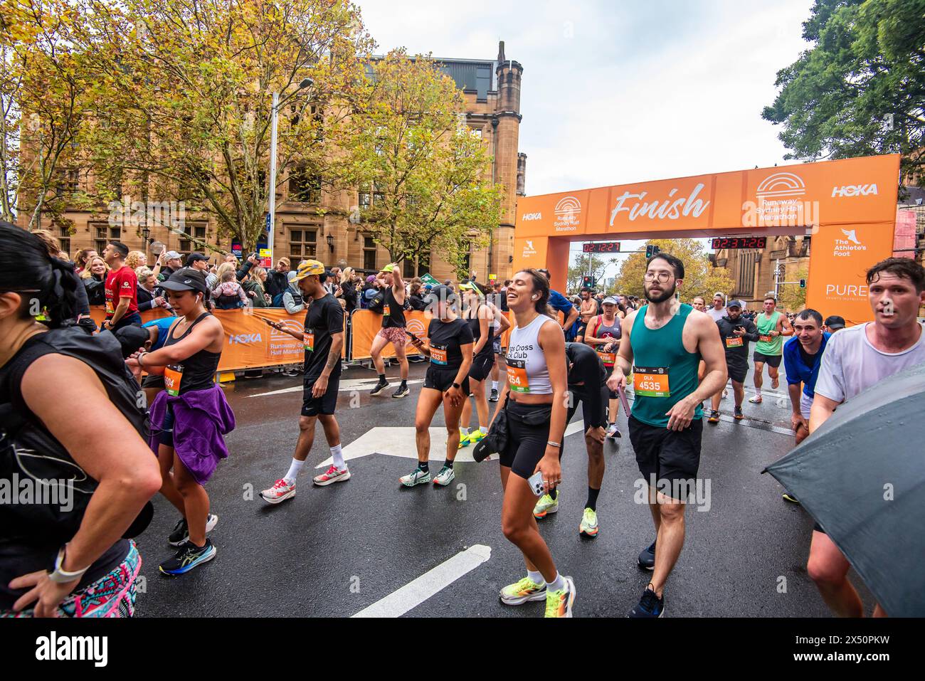 Sydney Australia 05 May 2024 HOKA Runaway Sydney Half Marathon. Relief