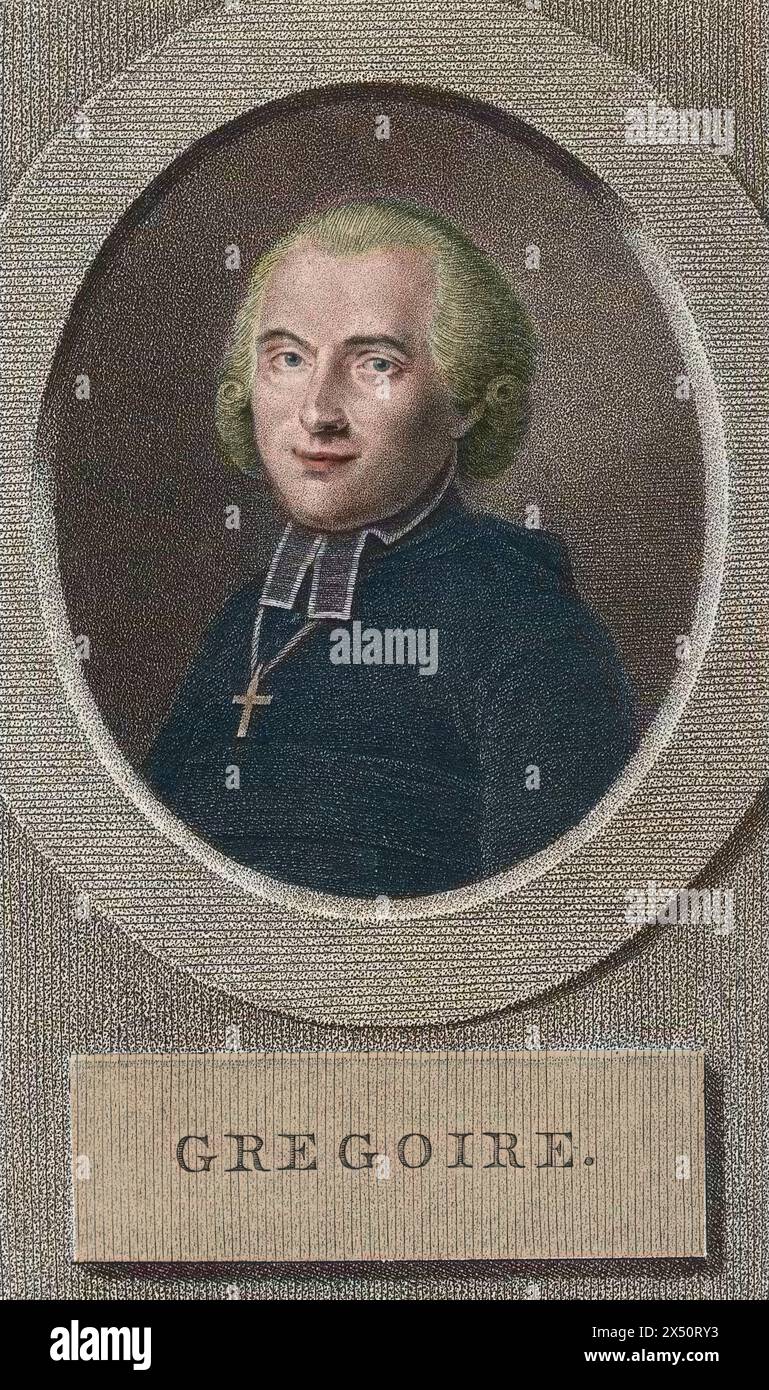 Portrait of Henri Gregoire (1750-1831) Stock Photo
