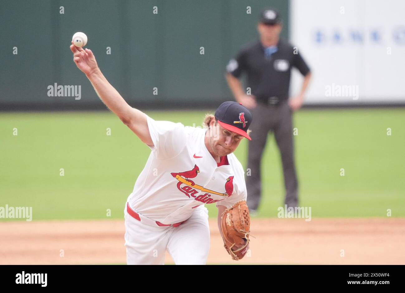 St. Louis, United States. 05th May, 2024. St. Louis Cardinals pitcher