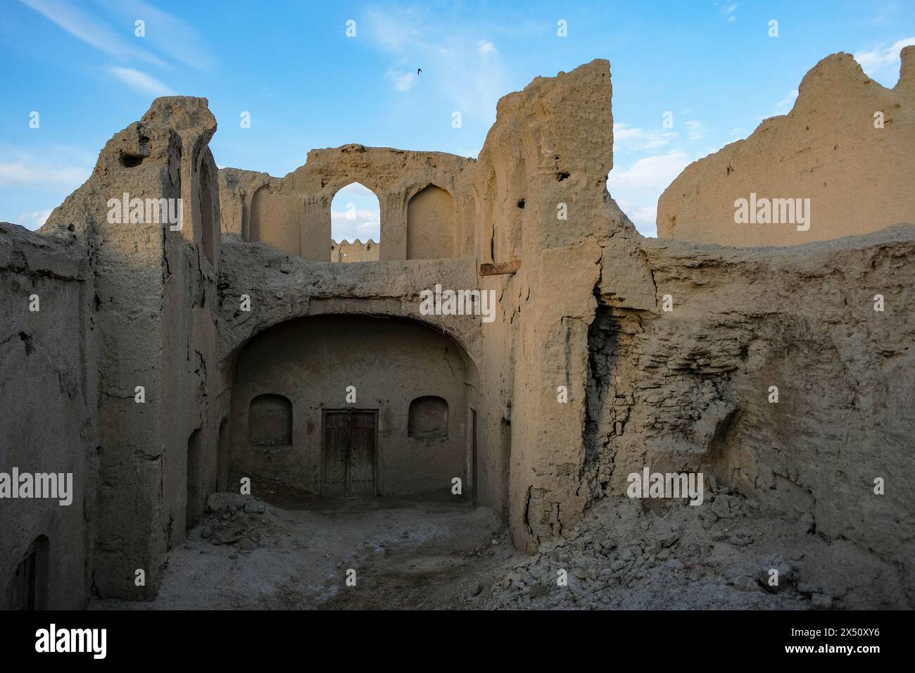 Varzaneh, Iran - March 29, 2024: Ghoortan Citadel is an ancient citadel located near Varzaneh, Iran. Stock Photo