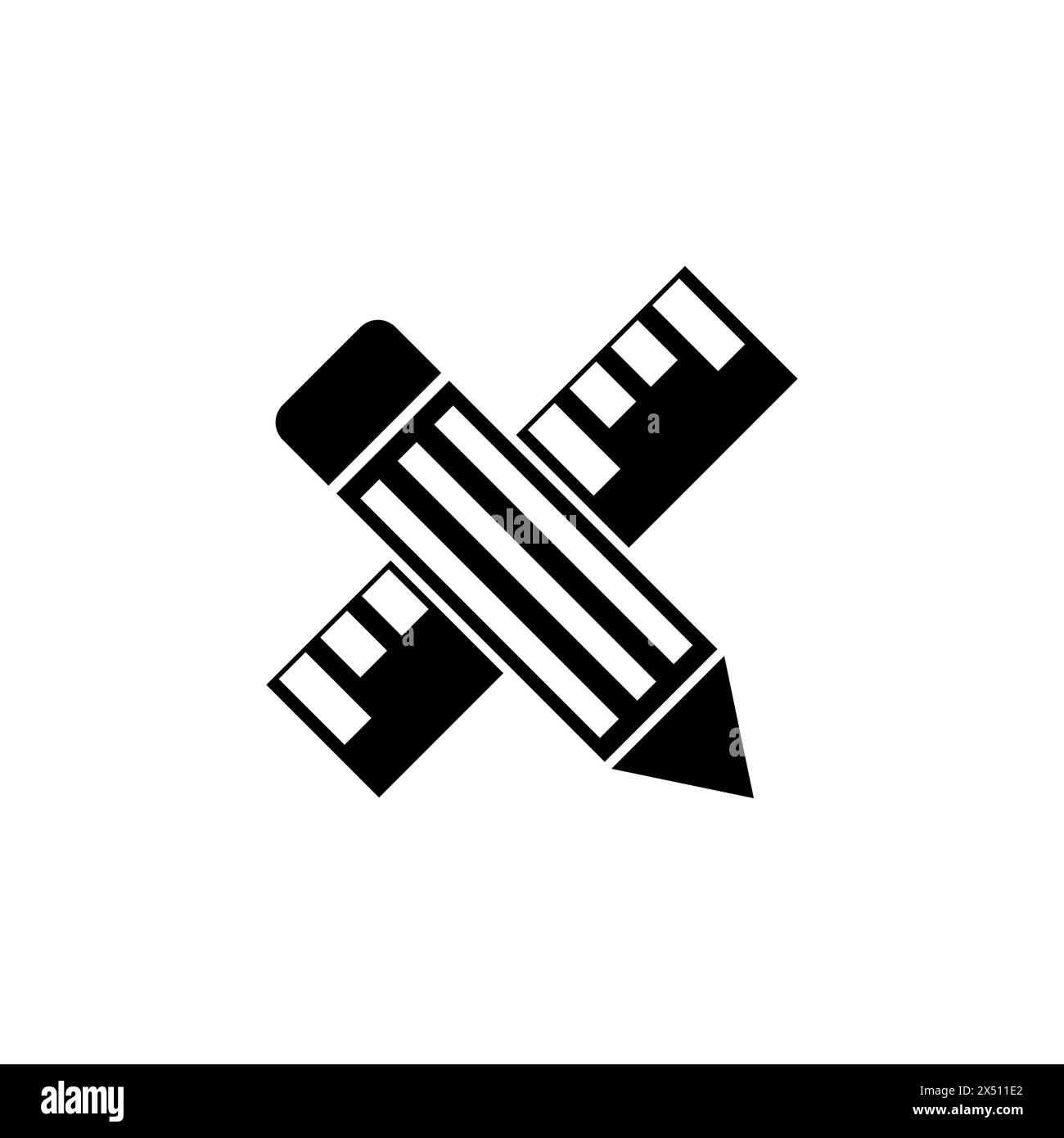 Design Drawing Tools flat vector icon. Simple solid symbol isolated on white background. Design Drawing Tools sign design template for web and mobile Stock Vector