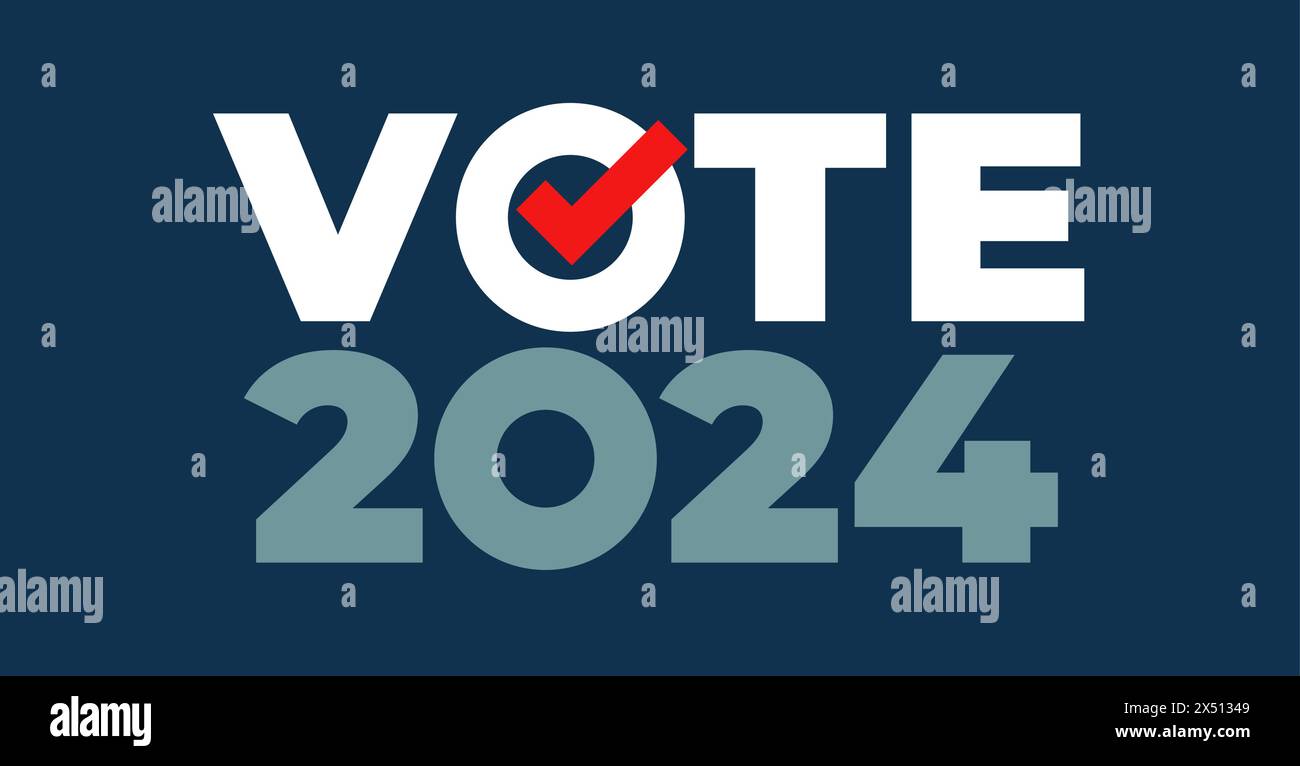 Vote 2024. US American presidential election 2024 Stock Vector Image