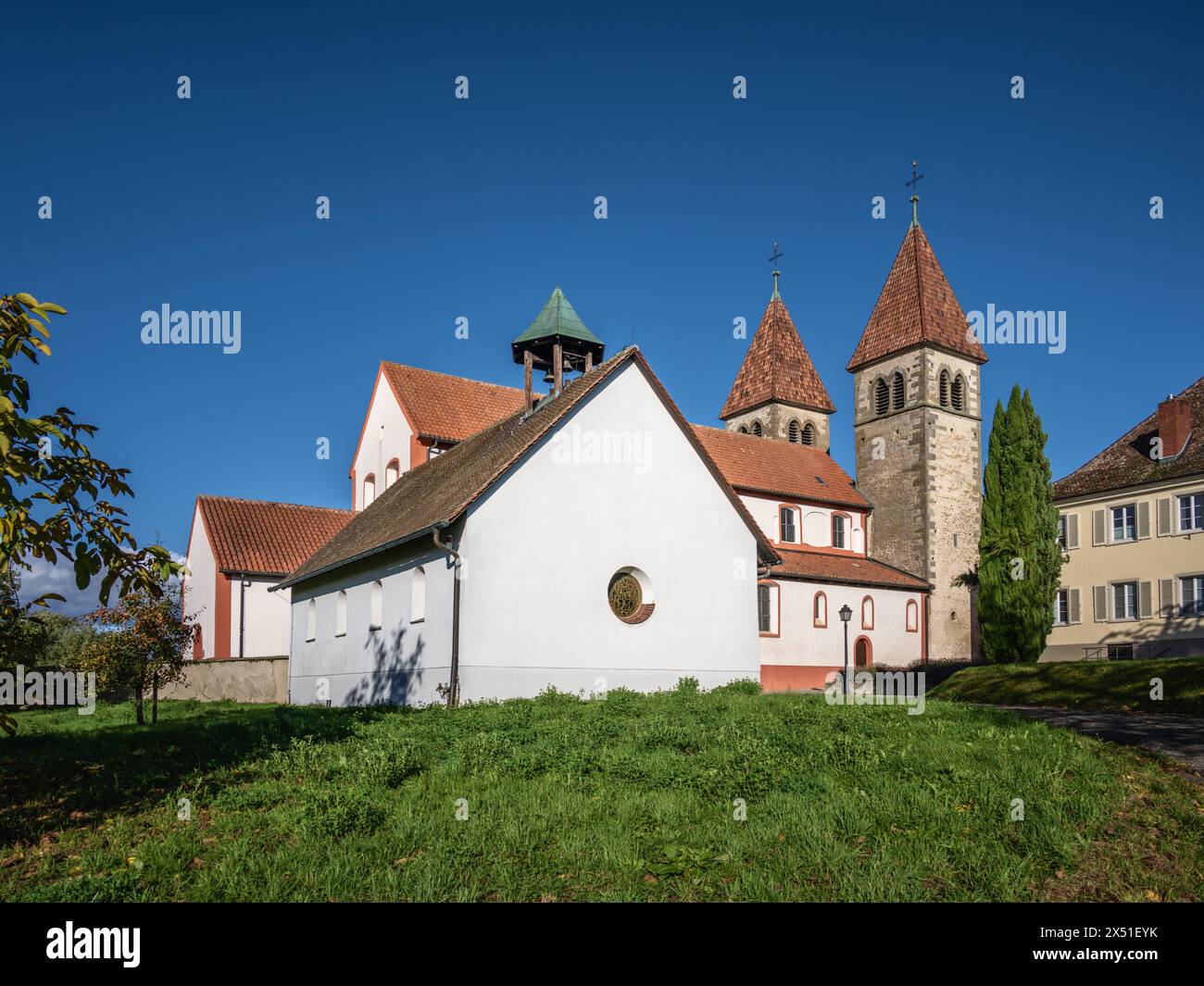 Basilika Sankt Peter und Paul, Reichenau Island, Germany Stock Photo