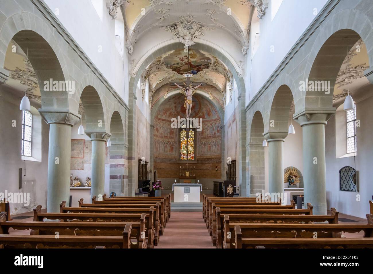 Basilika Sankt Peter und Paul, Reichenau Island, Germany Stock Photo