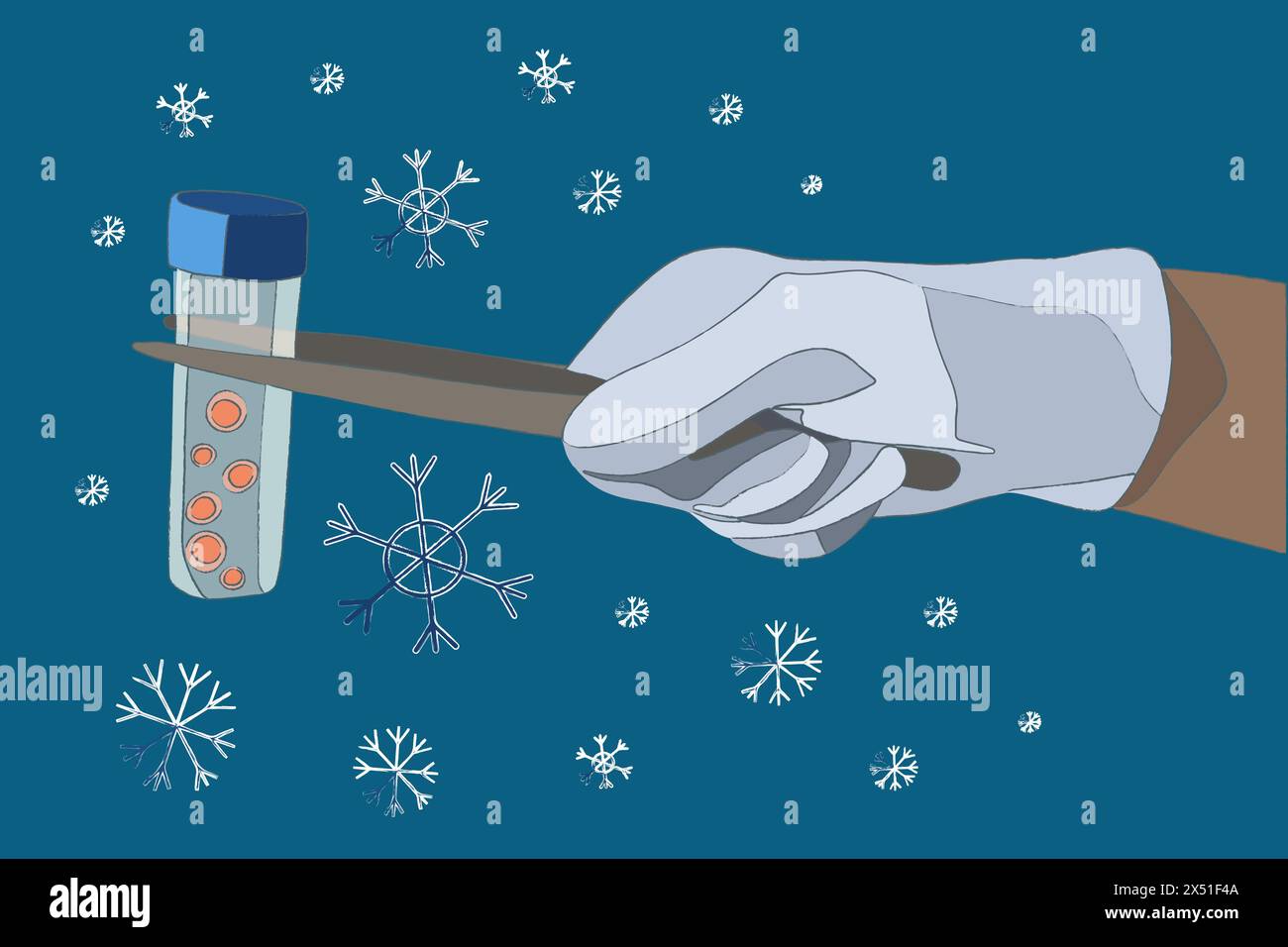 Egg freezing vector isolated illustration. Artificial insemination. Egg