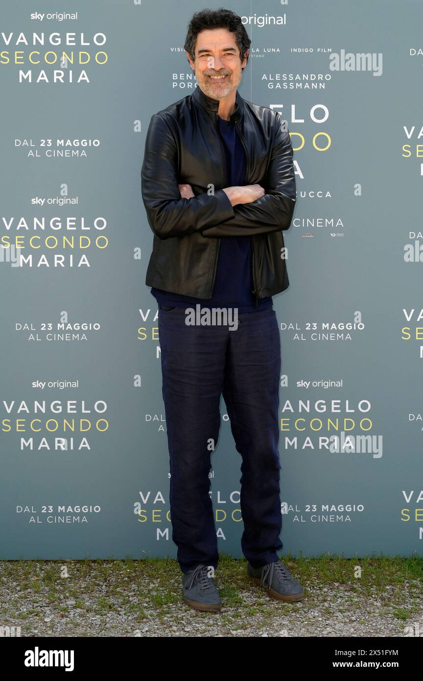 Alessandro Gassmann beim Photocall zum Kinofilm 'Vangelo secondo Maria' im Casa del Cinema. Rom, 06.05.2024 Stock Photo