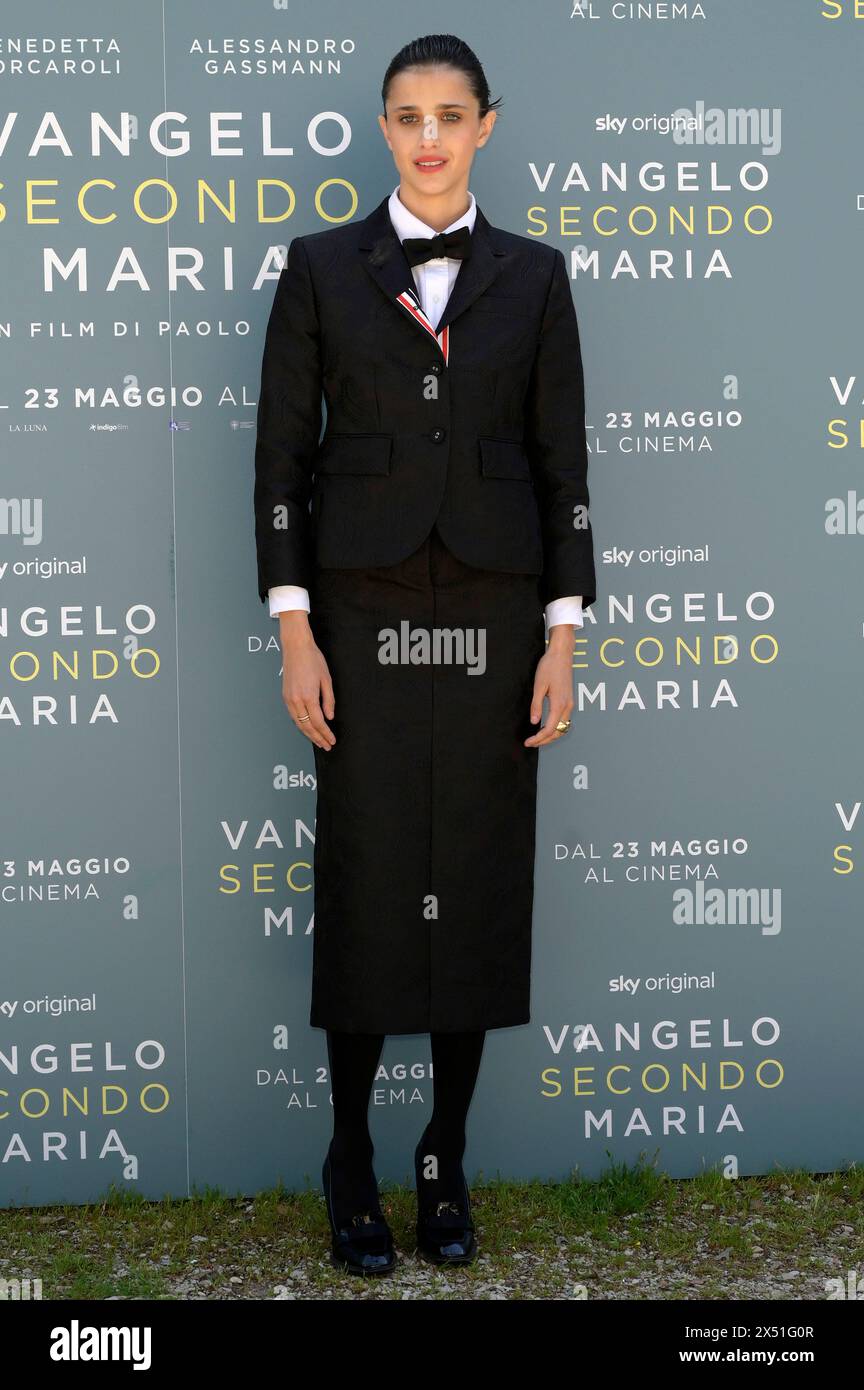 Benedetta Porcaroli beim Photocall zum Kinofilm 'Vangelo secondo Maria' im Casa del Cinema. Rom, 06.05.2024 Stock Photo