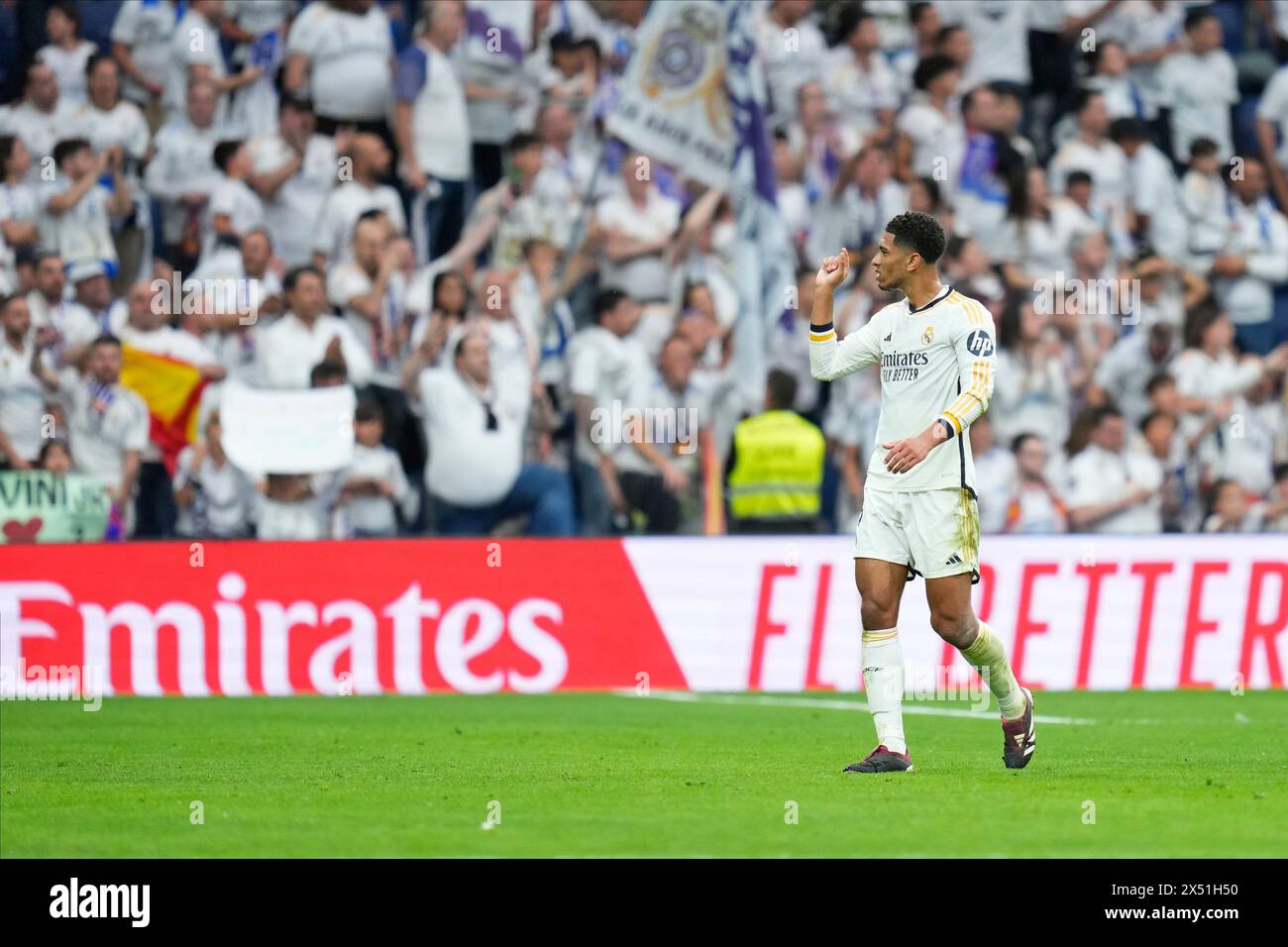 Madrid, Spain. 04th May, 2024. Jude Bellingham of Real Madrid during the La Liga match between Real Madrid and Cadiz CF played at Santiago Bernabeu Stadium on May 4, 2024 in Madrid, Spain. (Photo by Cesar Cebolla/PRESSINPHOTO) Credit: PRESSINPHOTO SPORTS AGENCY/Alamy Live News Stock Photo