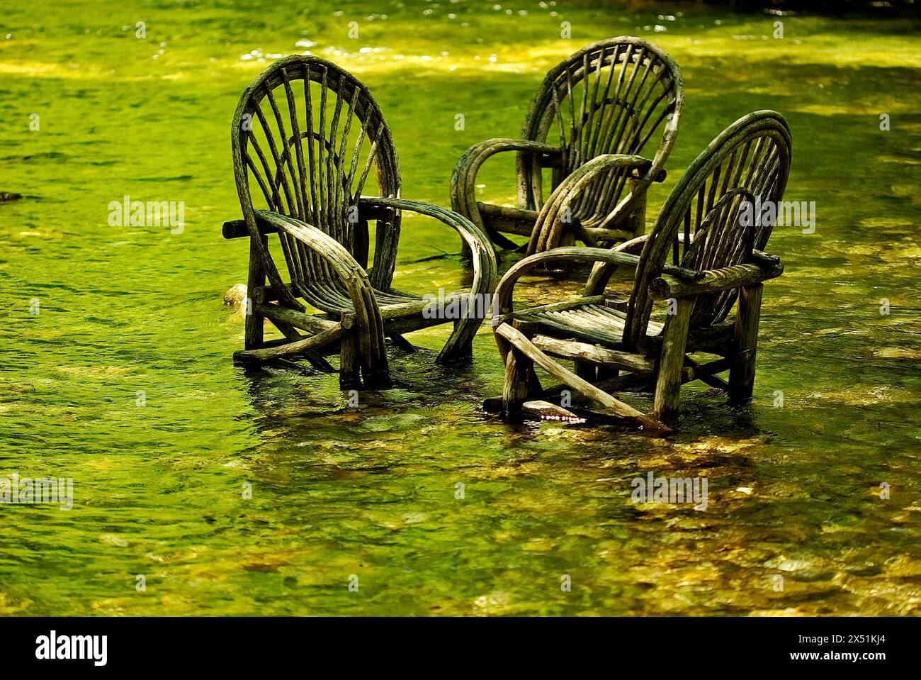 Abandoned chair in water hi-res stock photography and images - Alamy