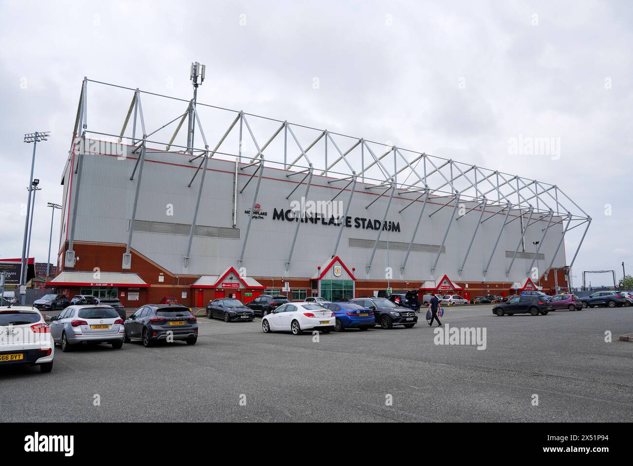 Crewe, UK. 06th May, 2024. General View outside the Stadium during the Crewe Alexandra FC v Doncaster Rovers FC sky bet EFL League 2 Play-Off Semi-Final 1st Leg at The Mornflake Stadium, Crewe, England, United Kingdom on 6 May 2024 Credit: Every Second Media/Alamy Live News Stock Photo