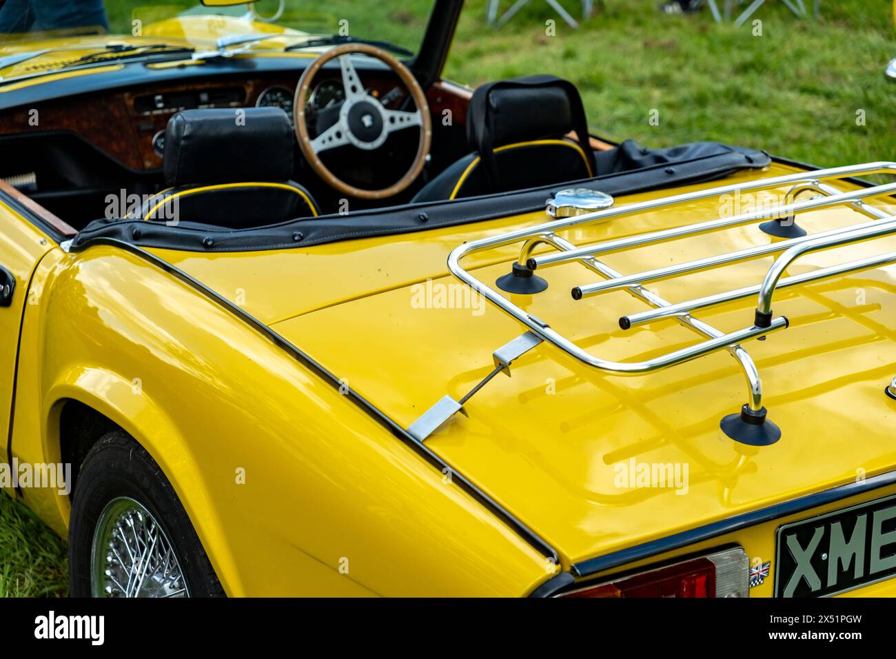 Earsham, Norfolk, UK May 05 2024. Classic 1980 Triumph Spitfire on