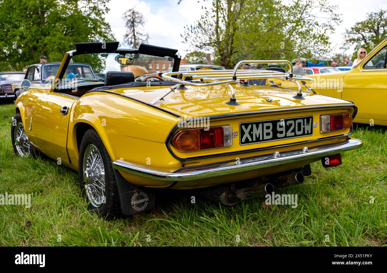 Earsham, Norfolk, UK May 05 2024. Classic 1980 Triumph Spitfire on
