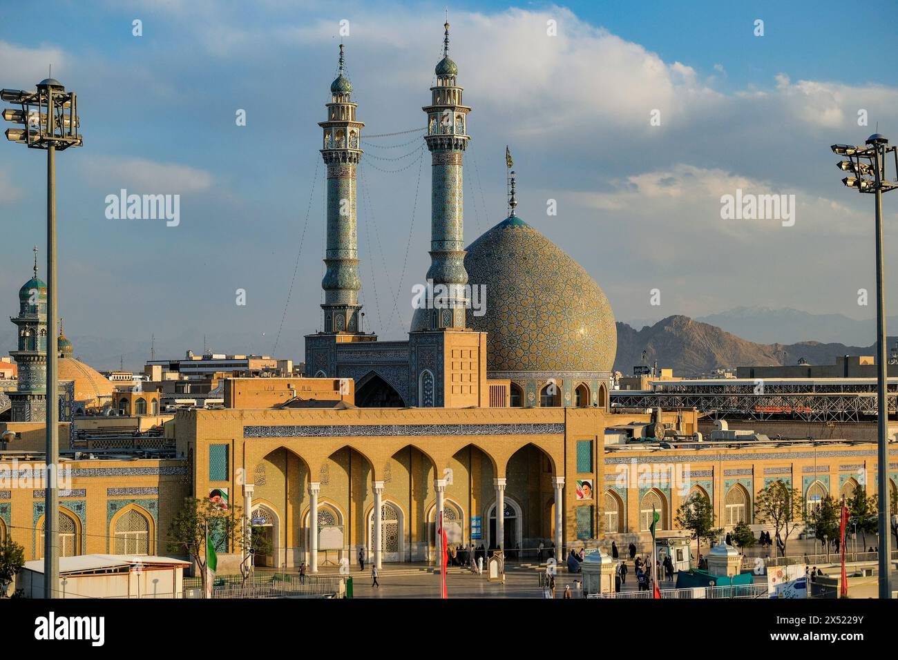 Qom, Iran - April 7, 2024: The Fatima Masumeh Shrine in Qom, Iran