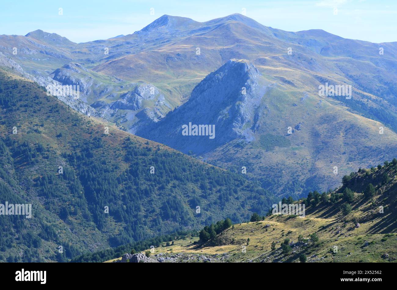 Western Valleys Natural Park in the Pyrenees of Huesca, Spain Stock Photo