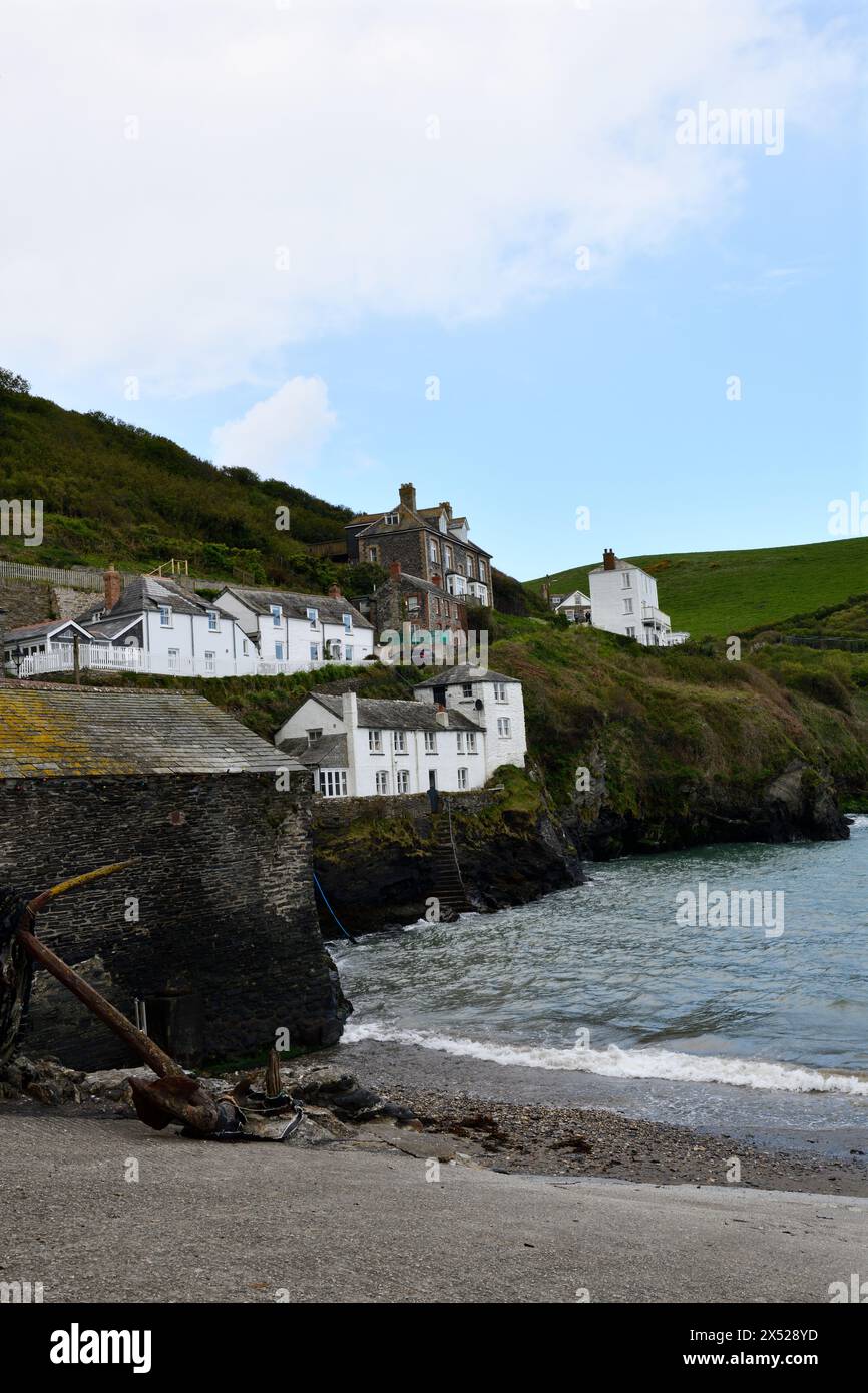 Port Issac Harbour Cornwall England uk Stock Photo - Alamy