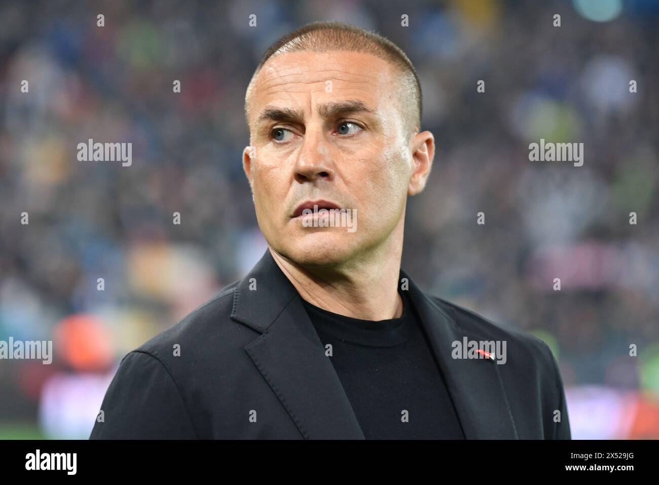 Udine, Italy. 06th May, 2024. Udinese's Head Coach Fabio Cannavaro during Udinese Calcio vs SSC Napoli, Italian soccer Serie A match in Udine, Italy, May 06 2024 Credit: Independent Photo Agency/Alamy Live News Stock Photo