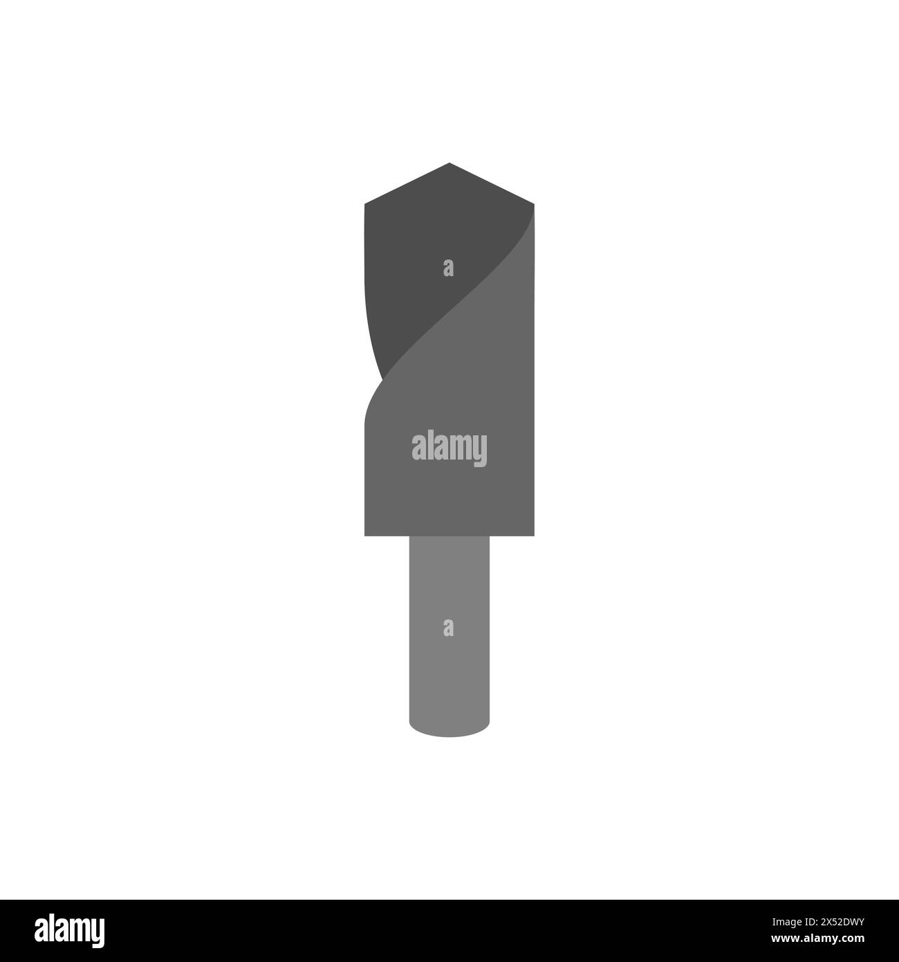 Countersink drill isolated. Locksmith tool. Vector illustration Stock