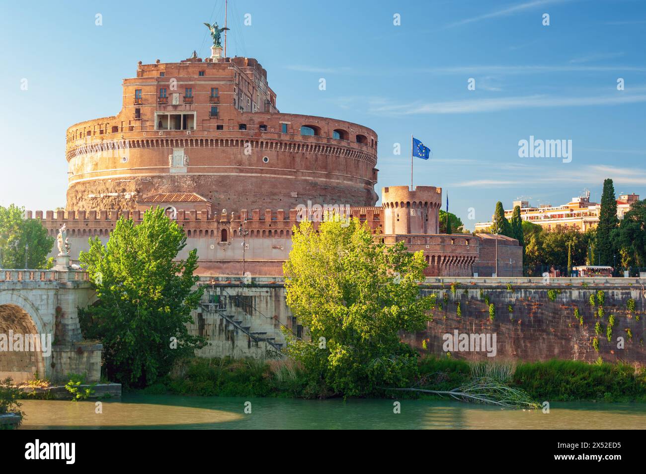 Castel Sant’Angelo (Castle of the Holy Angel) Rome italy. Stock Photo