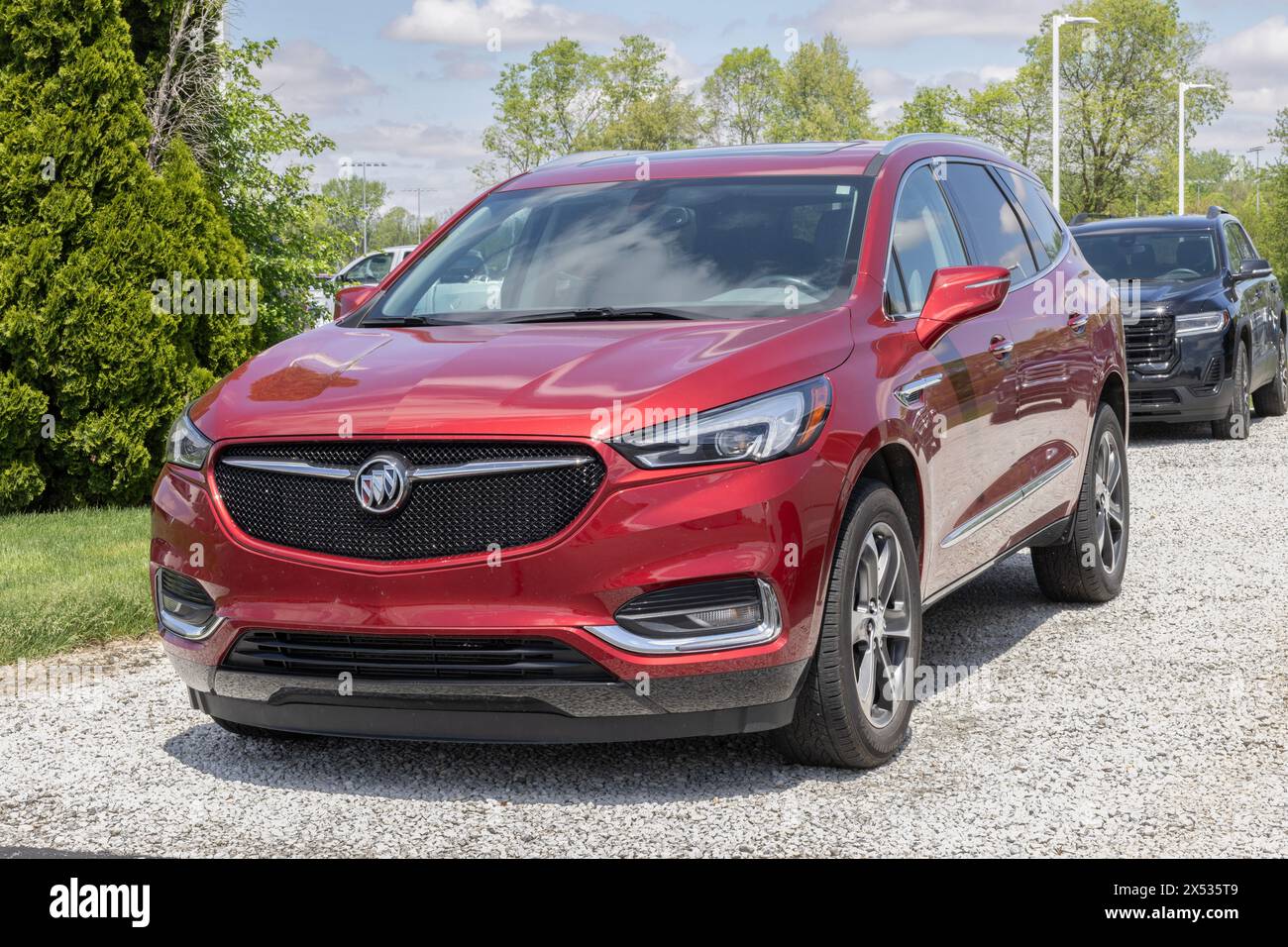 Kokomo - May 5, 2024: Used Buick Enclave display at a dealership. With ...