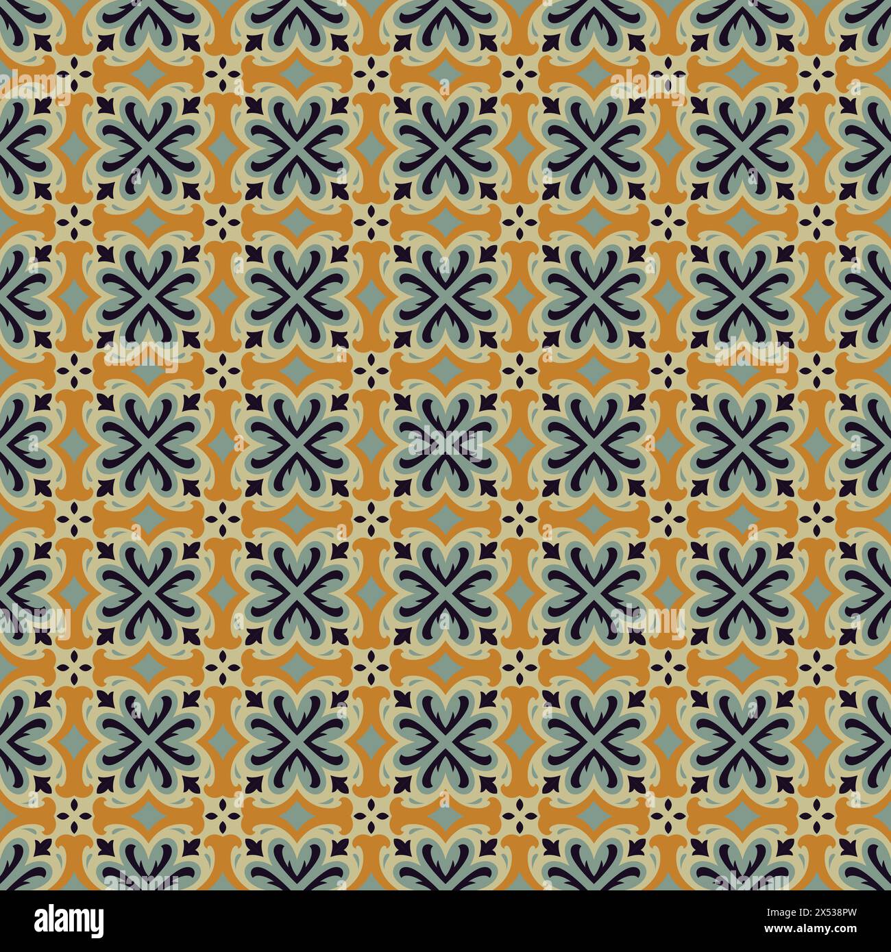 vintage tiles patterns antique seamless design, Geometric Background Stock Vector