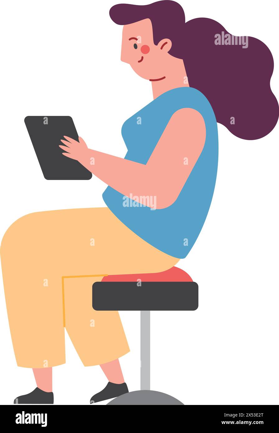 Reading browsing internet Stock Vector Images - Alamy