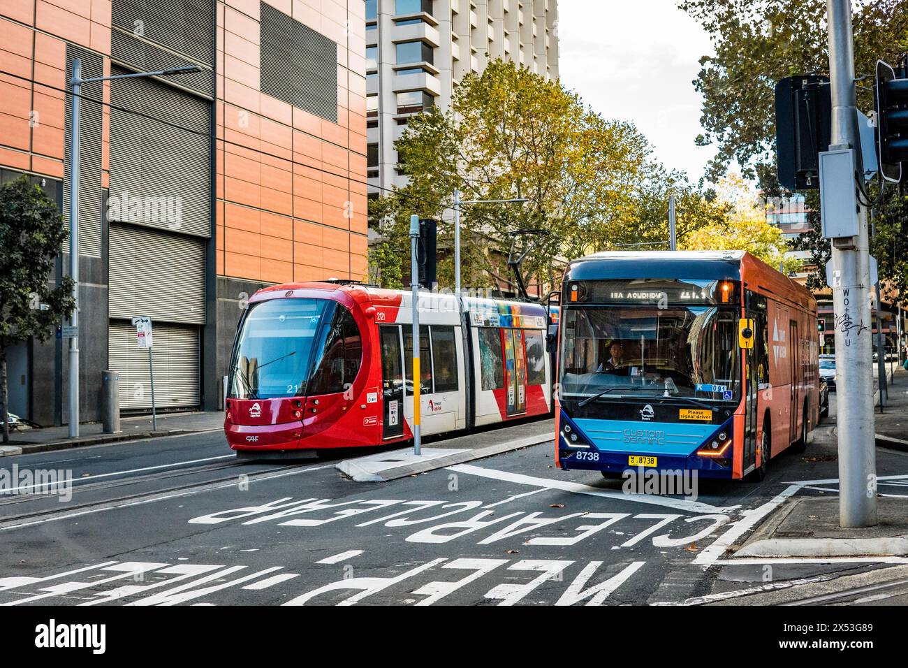 Sydney Light Rail Network Stock Photo Alamy