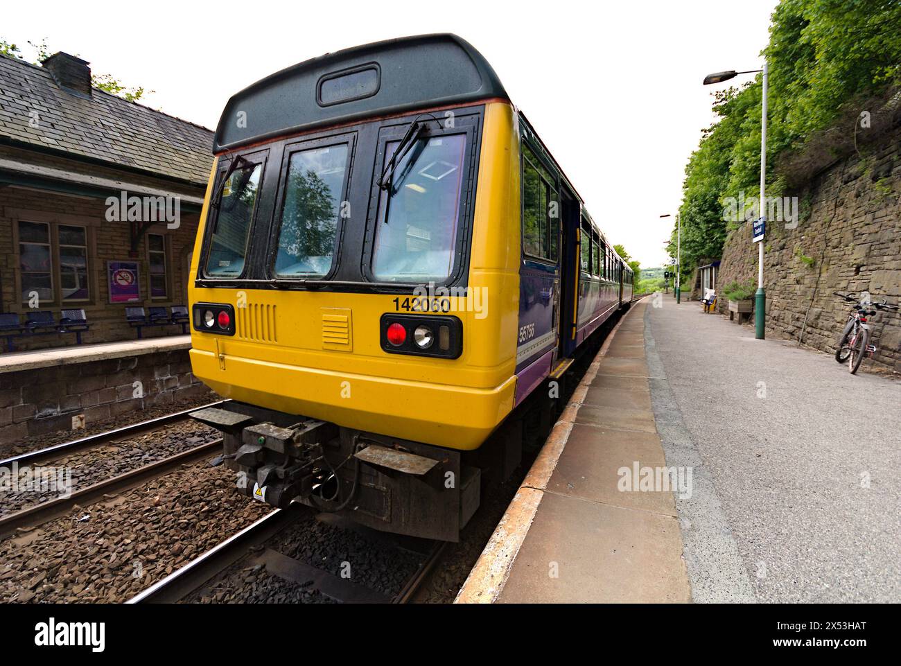 A class 142 pacer DMU in Derbyshire Stock Photo - Alamy