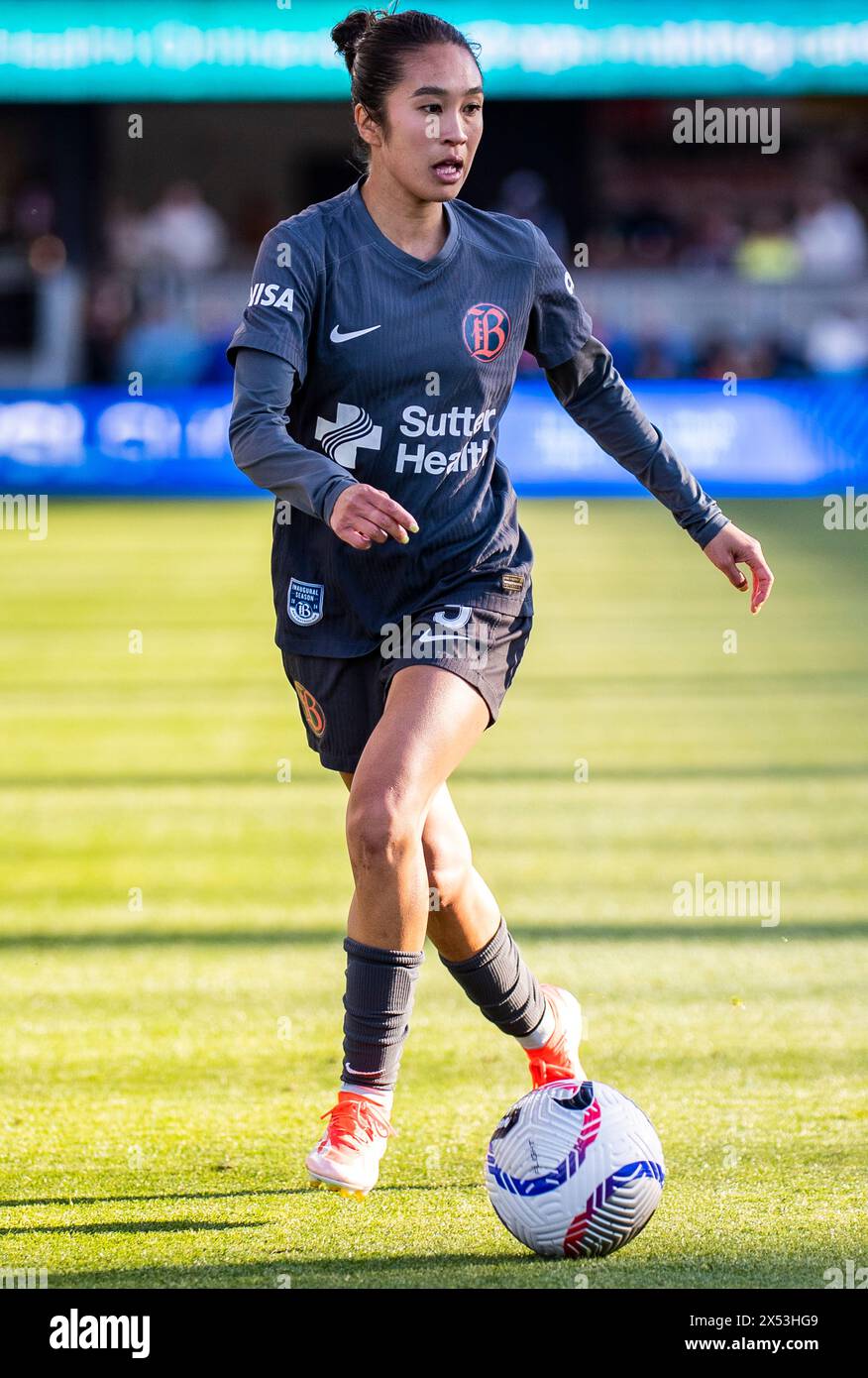 May 05, 2024 San Jose, CA USA Bay FC defender Caprice Dydasco (3) looks