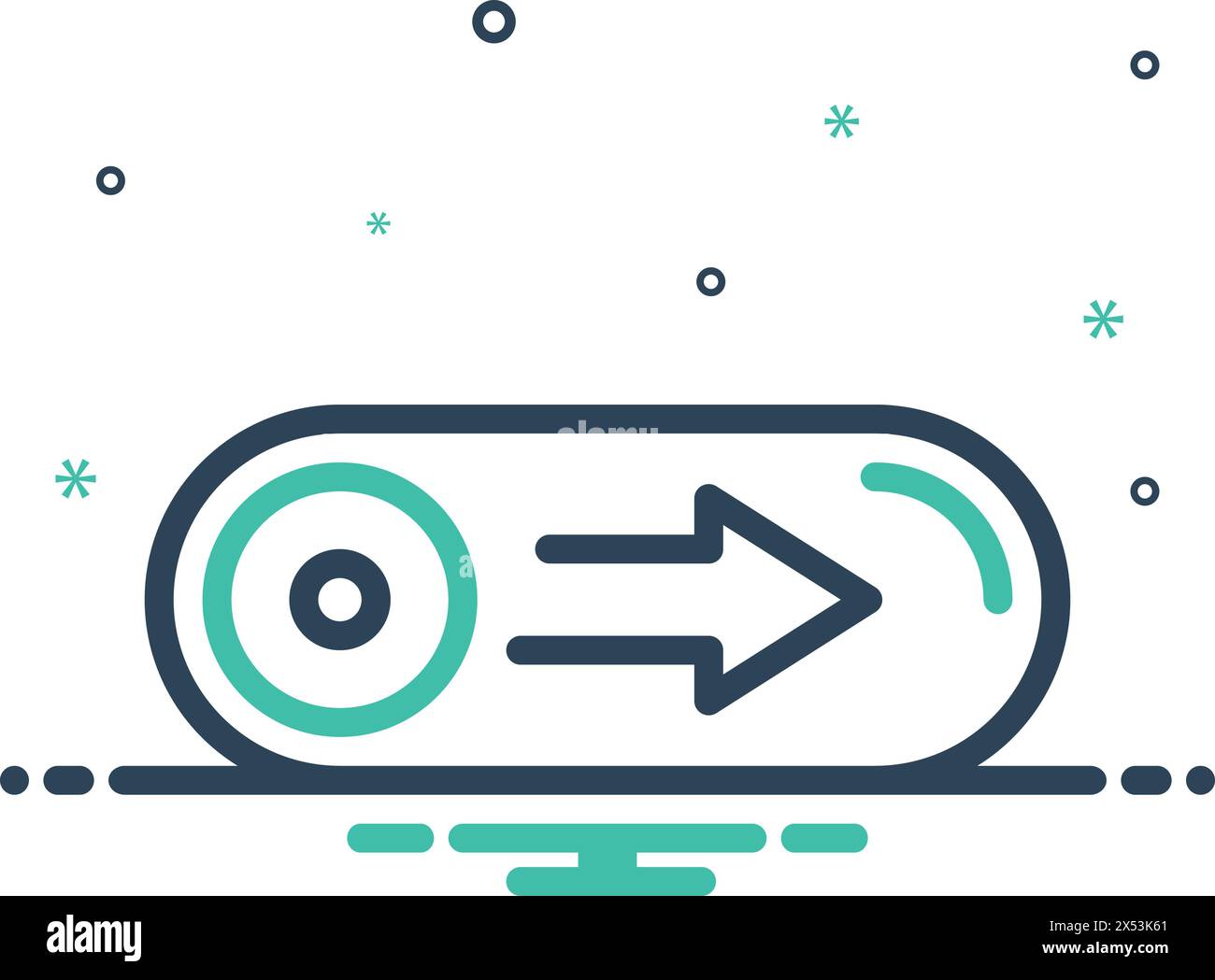 Icon for switch, swipe Stock Vector