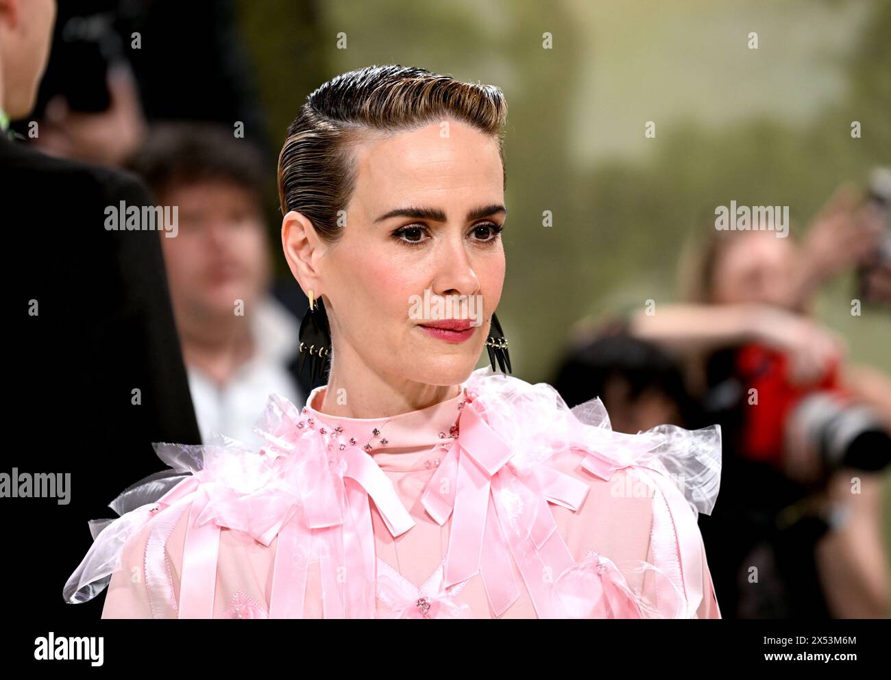 Sarah Paulson Climbs Museum