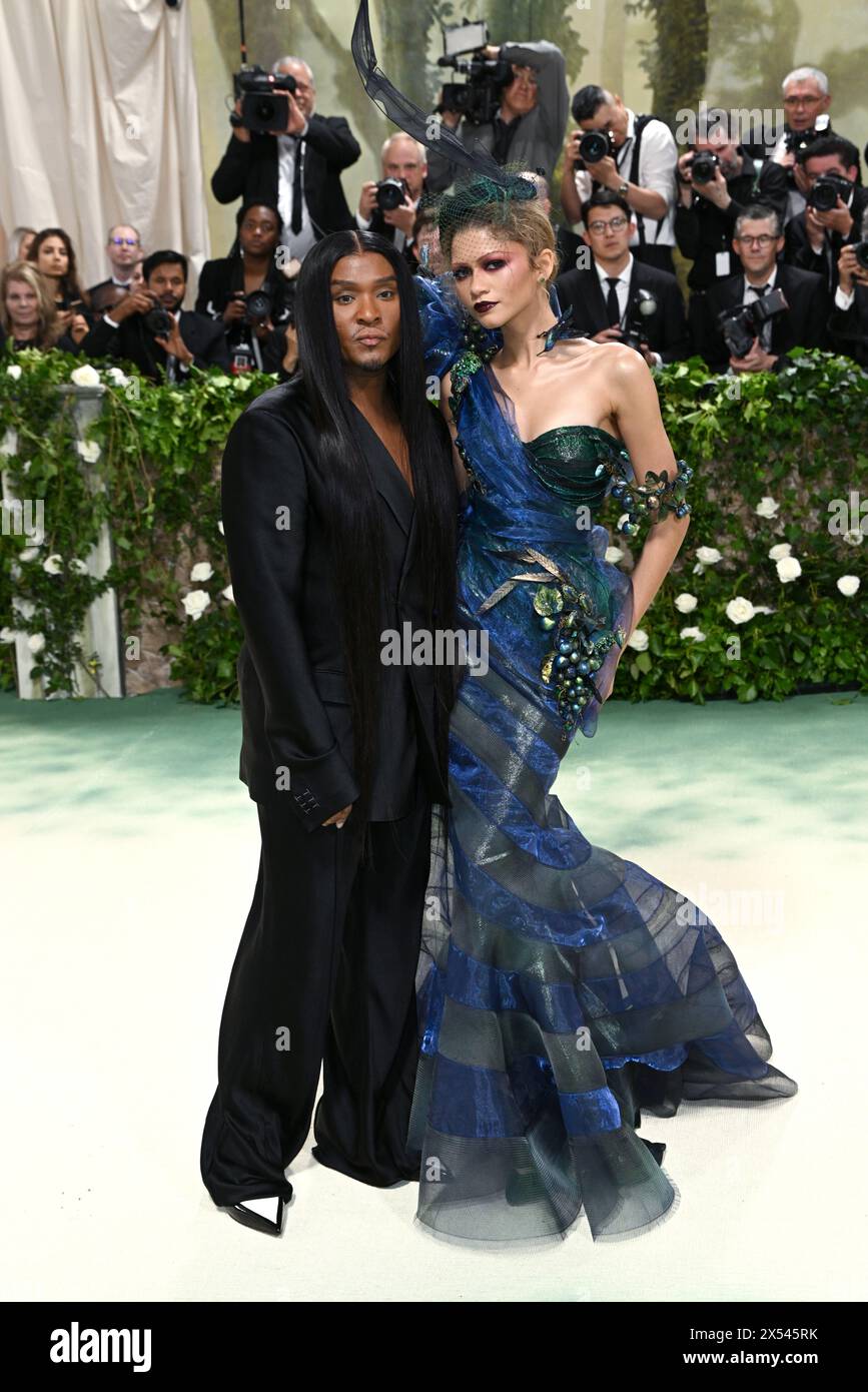 New York, USA. May 6th, 2024. Law Roach and Zendaya arriving at The Met