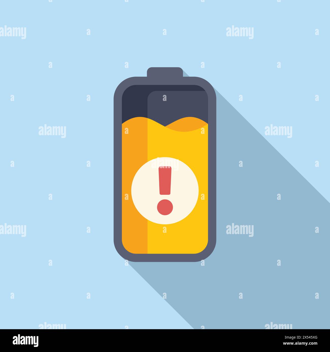Load battery indicator icon flat vector. Shape interface. Acid power ...
