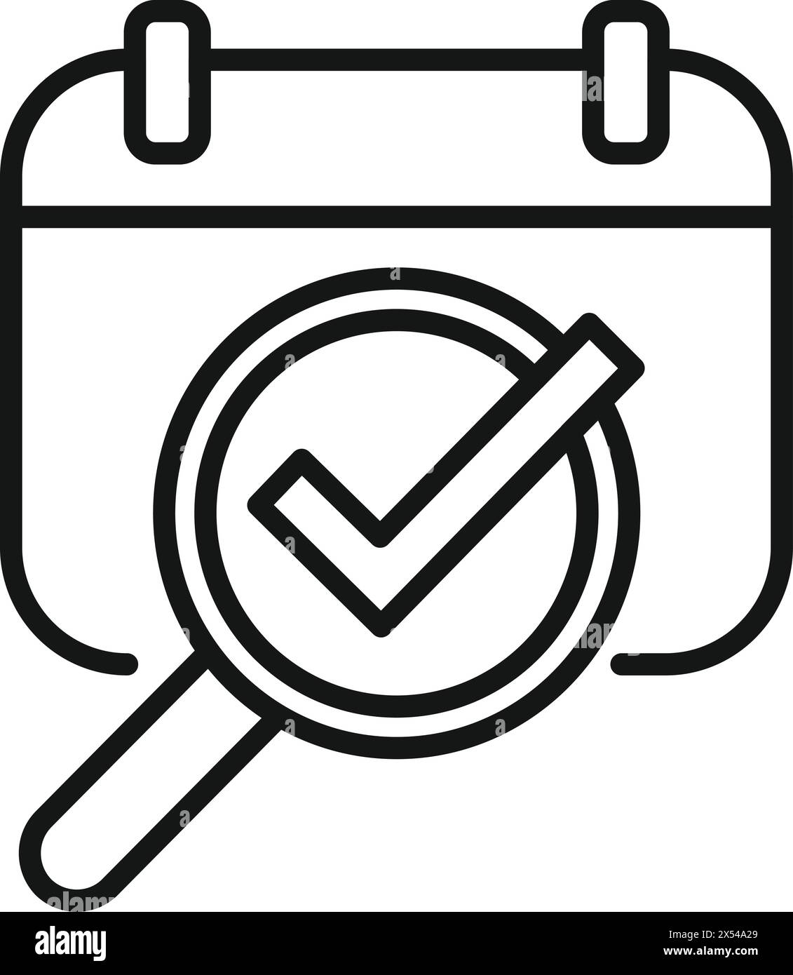 Duration calendar icon outline vector Approved event Element overtime Duration calendar icon outline vector Approved event Element overtime