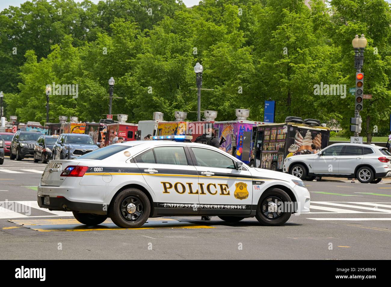 Washington DC, USA - 30 April 2024: Police patrol car used by the ...