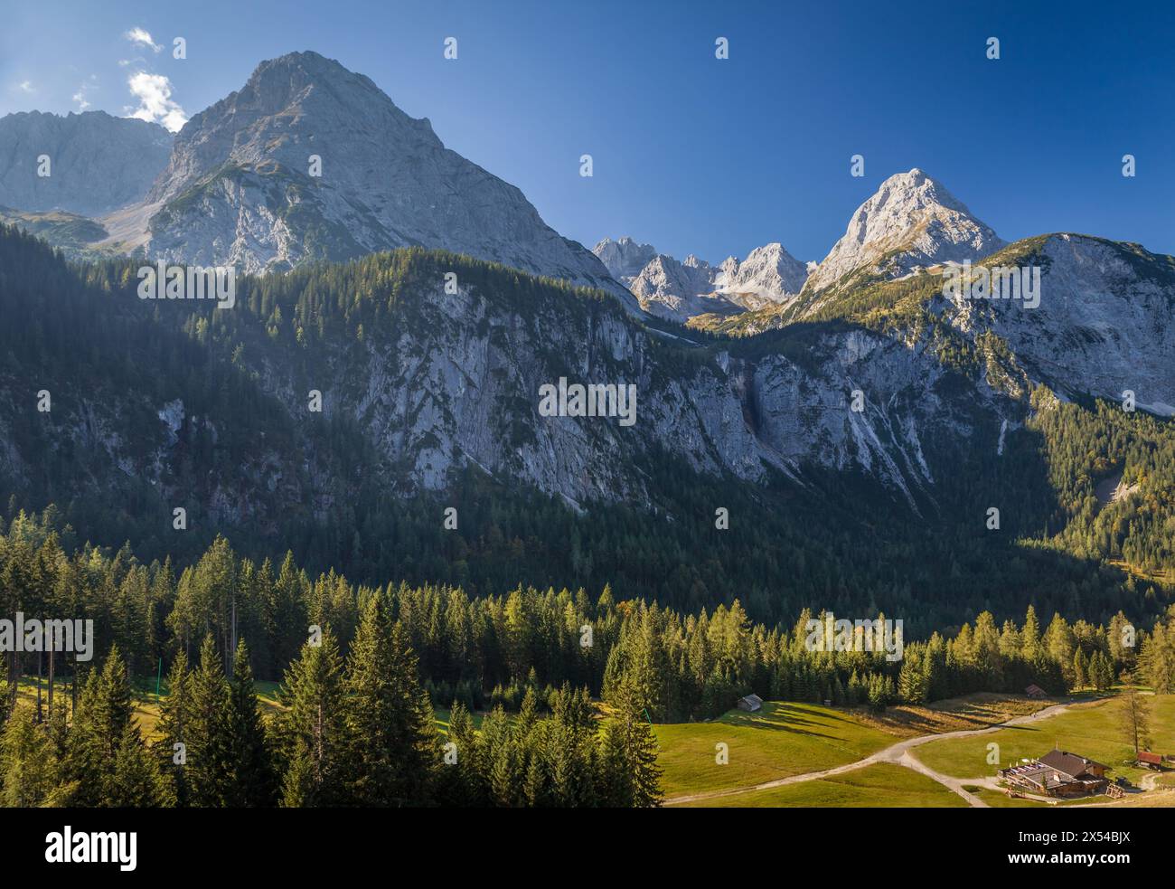geography / travel, Austria, Tyrol, Ehrwald, ADDITIONAL-RIGHTS-CLEARANCE-INFO-NOT-AVAILABLE Stock Photo