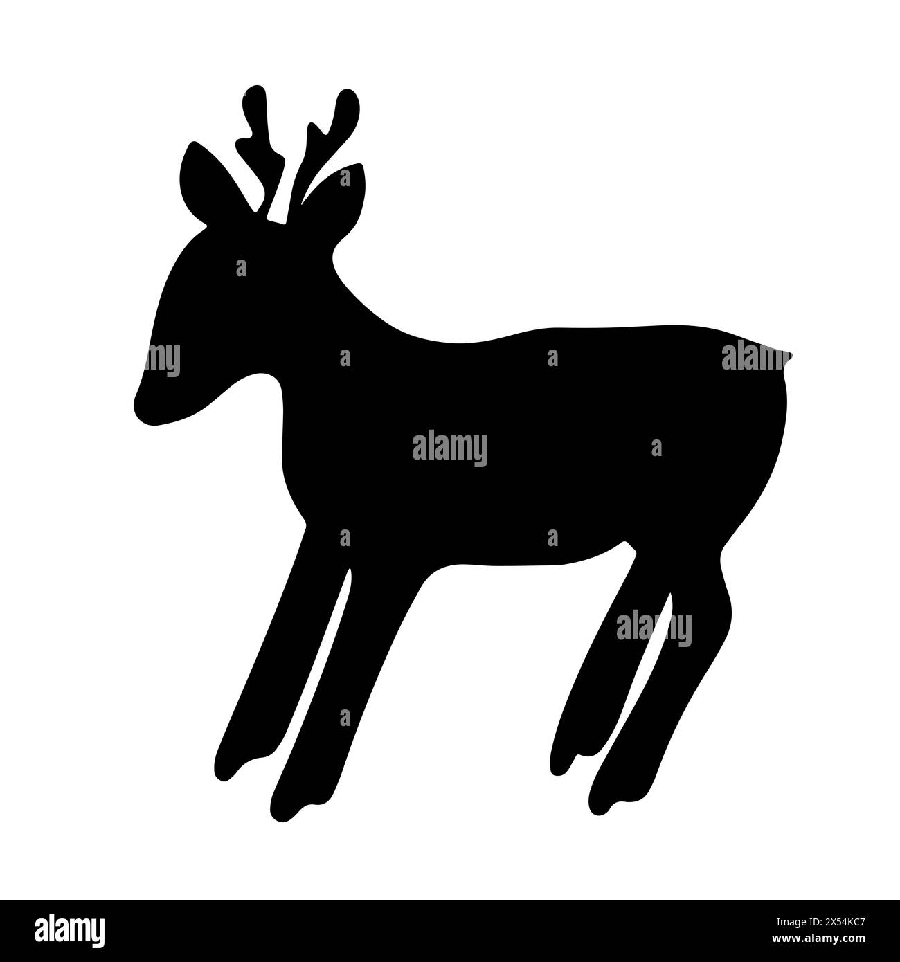 Happy roe deer Black and White Stock Photos & Images Alamy