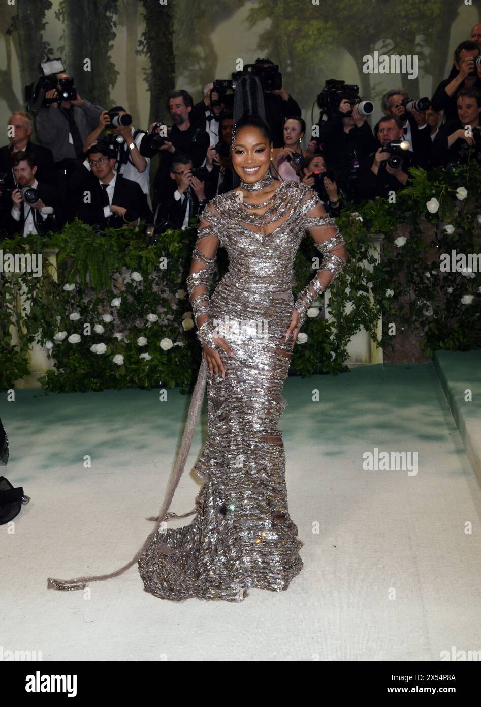 May 6, 2024, New York, New York, USA: Keke Palmer attends the 2024 Met Gala  Celebrating Sleeping Beauties: Reawakening Fashion at Metropolitan Museum  of Art in New York. (Credit Image:  Photo