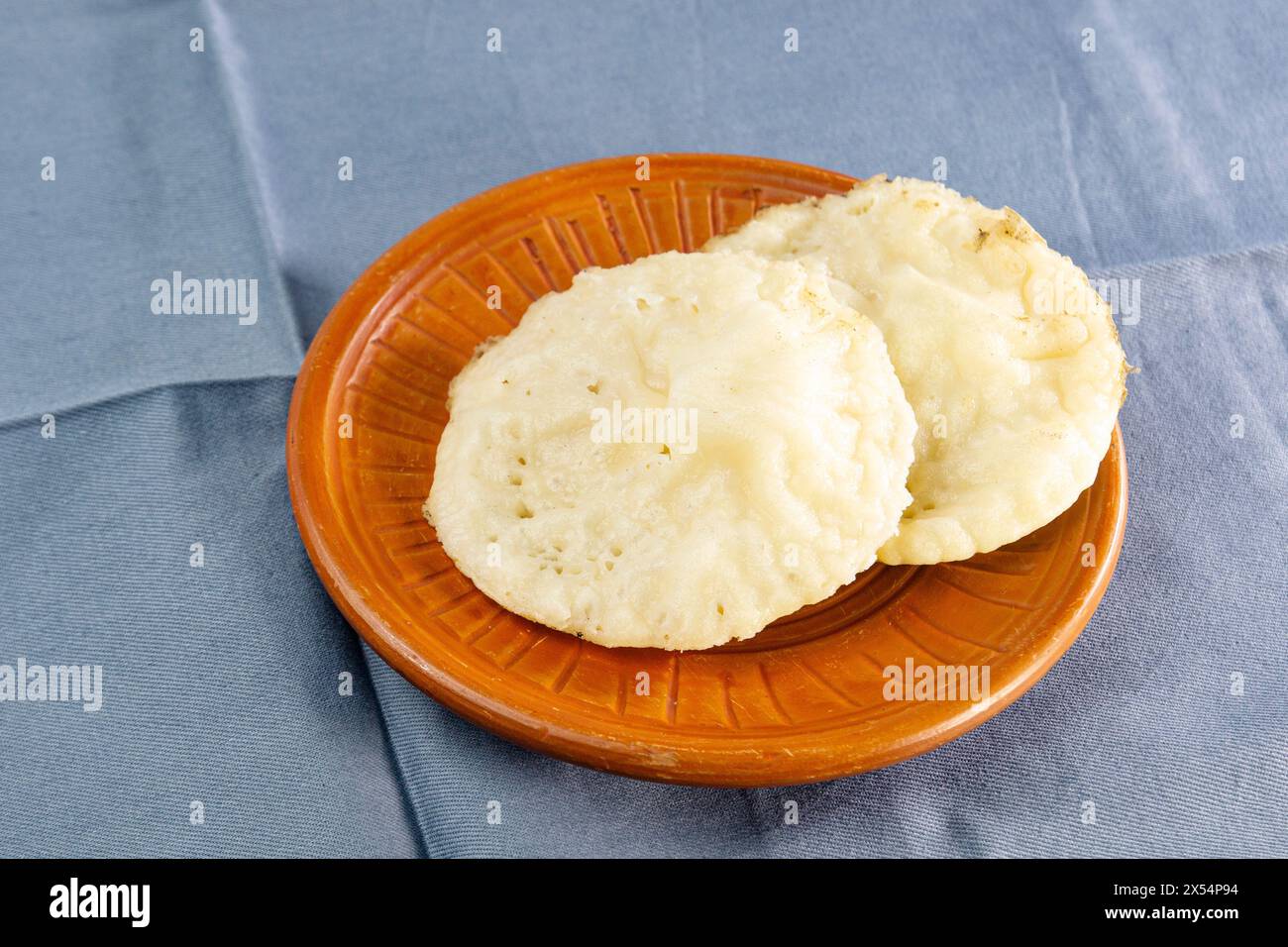 CHITOI PITHA. STEAMED PANCAKES. Ashke Pithe is one of the most popular rice cakes in Bangladesh and West Bengal of India. Dhaka Pithe, Chikui Pithe an Stock Photo