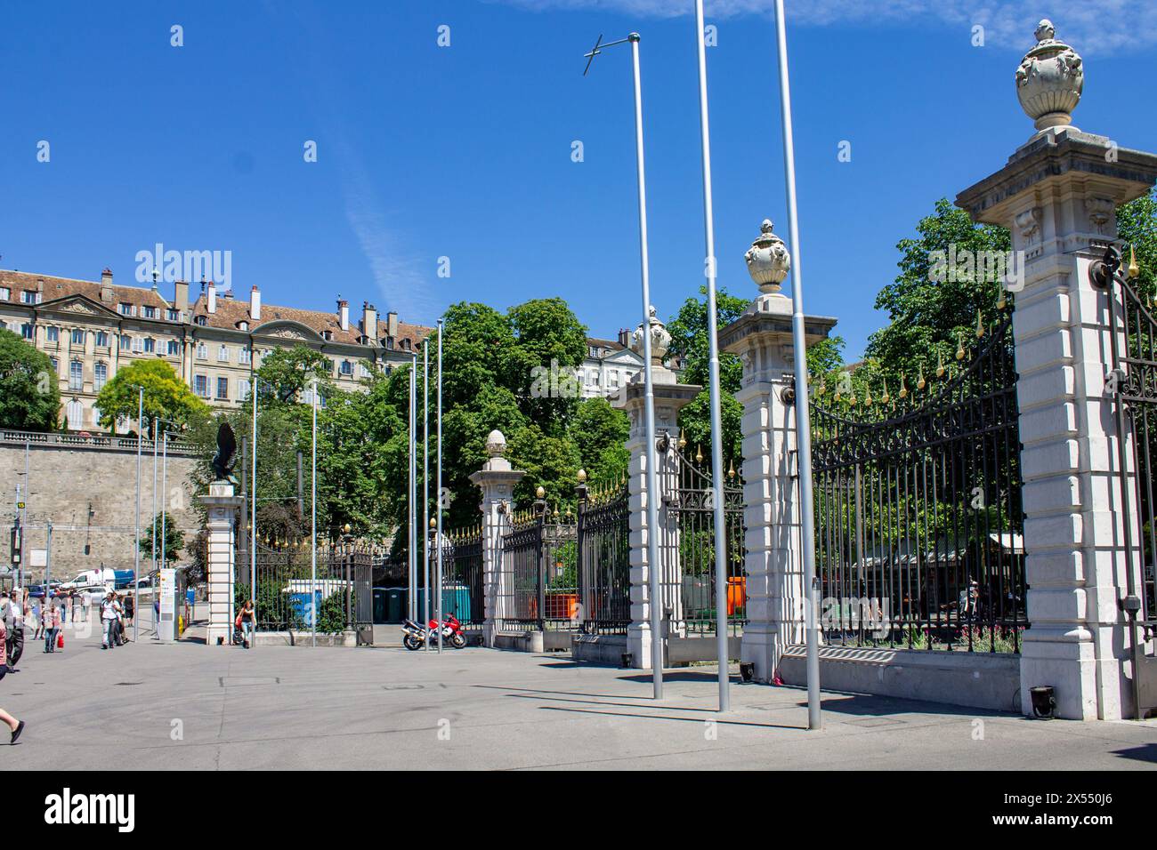Parc des bastions geneve switzerland stock photo alamy