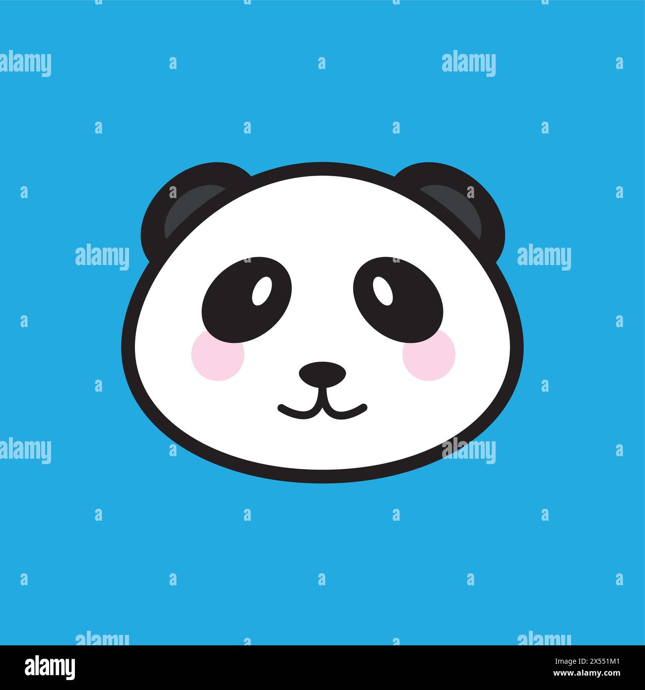 Cute Panda face icon drawing Stock Vector Image & Art - Alamy