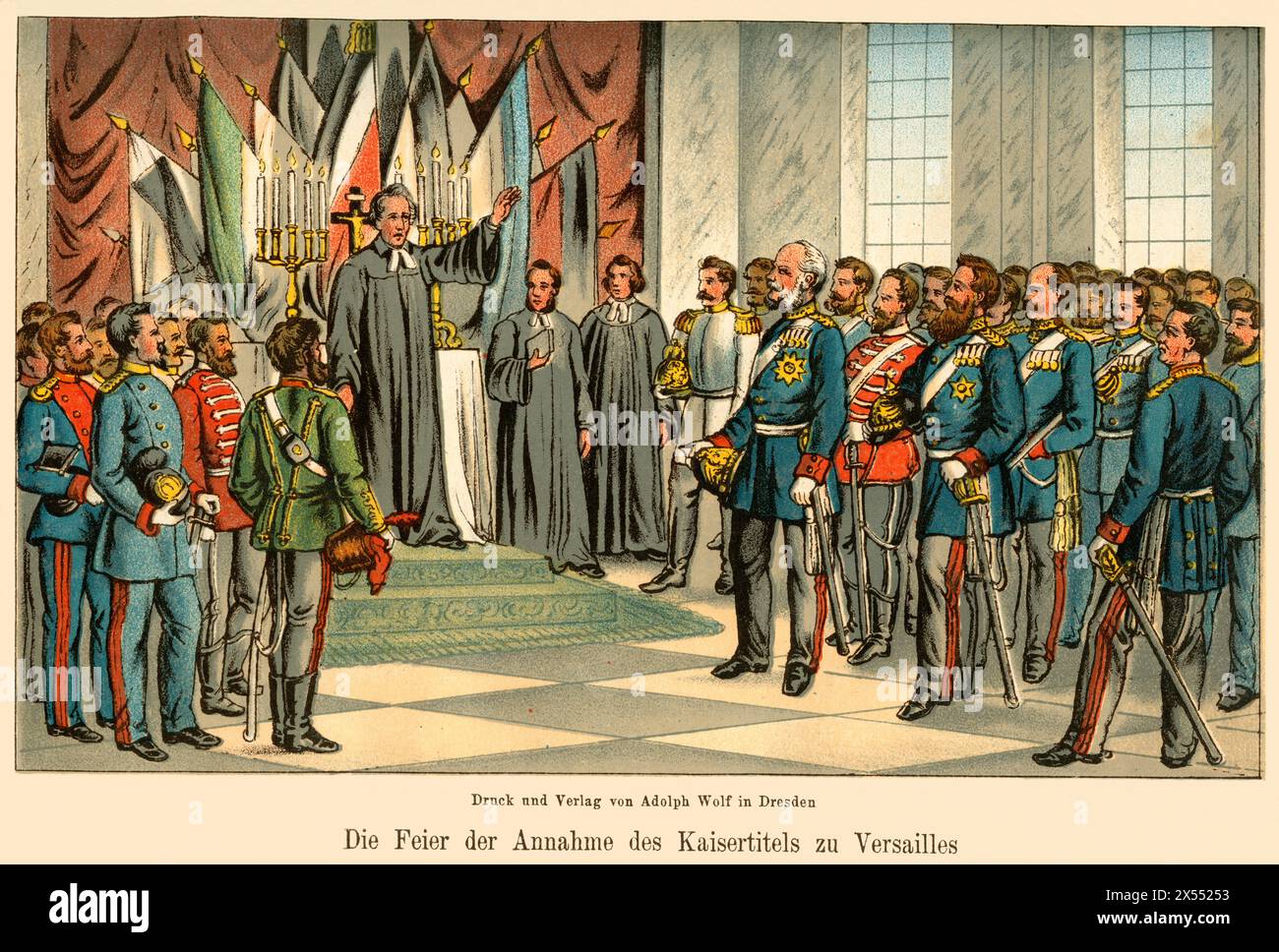 events, Versailles, Franco-Prussion war, 1870-1871, ARTIST'S COPYRIGHT HAS NOT TO BE CLEARED Stock Photo