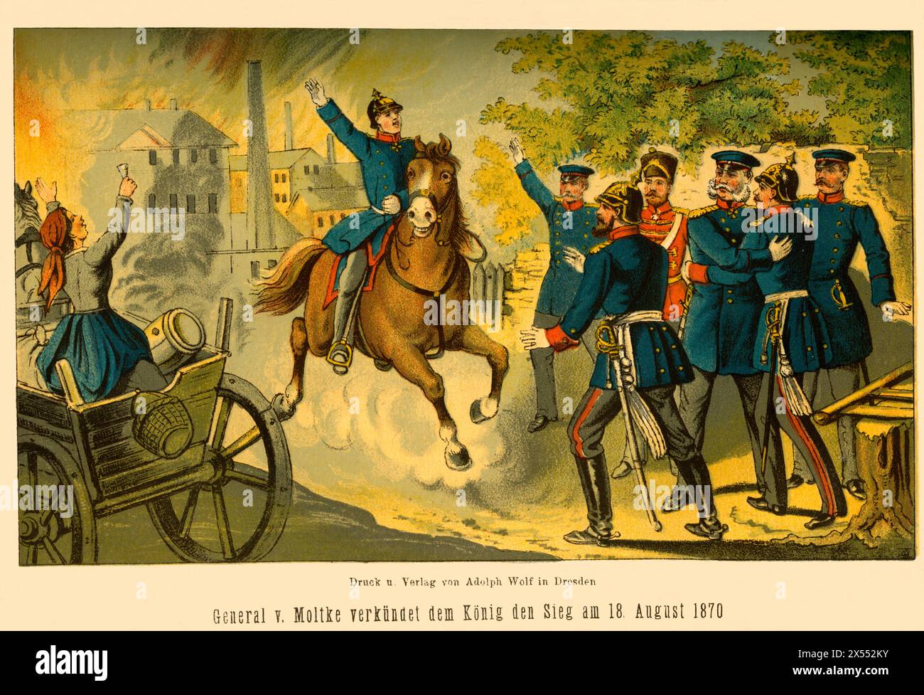 events, Franco-Prussion war, 1870-1871, ARTIST'S COPYRIGHT HAS NOT TO BE CLEARED Stock Photo