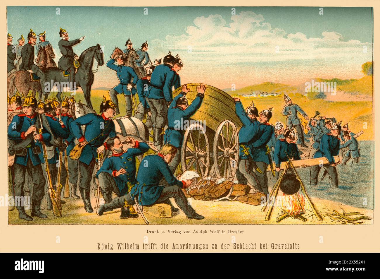 events, Franco-Prussion war, 1870-1871, ' battle of Gravelotte ', ARTIST'S COPYRIGHT HAS NOT TO BE CLEARED Stock Photo