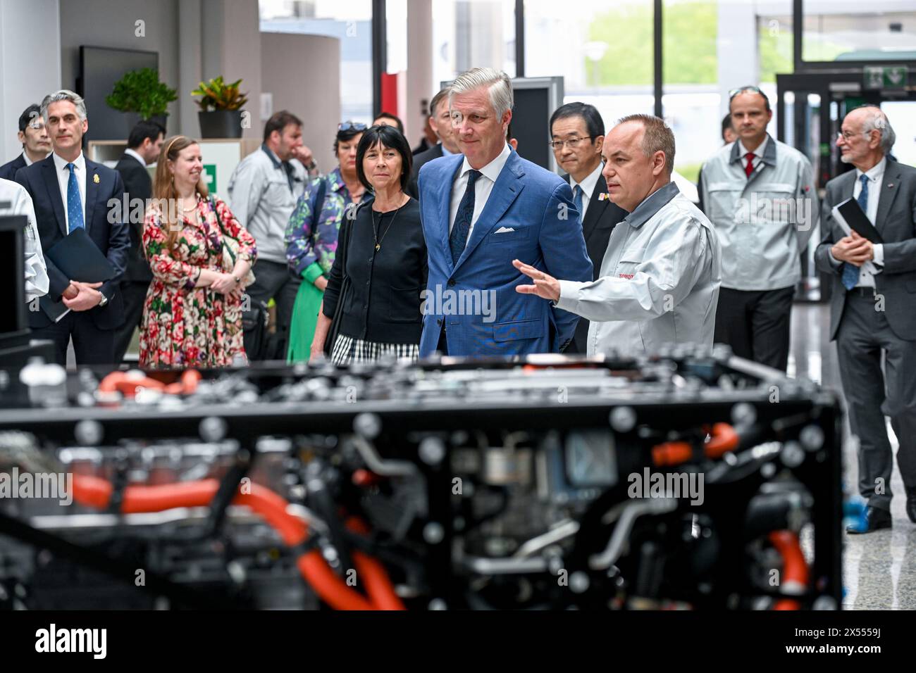 Belgium, Zaventem, 07 May 2024 His Majesty King Philippe visits the ...