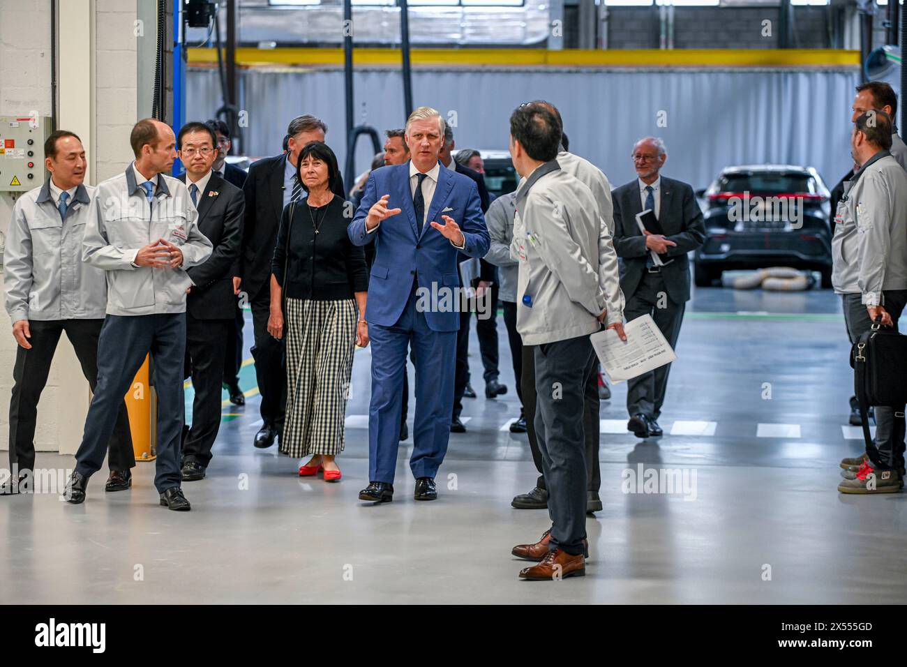Belgium, Zaventem, 07 May 2024 His Majesty King Philippe visits the ...